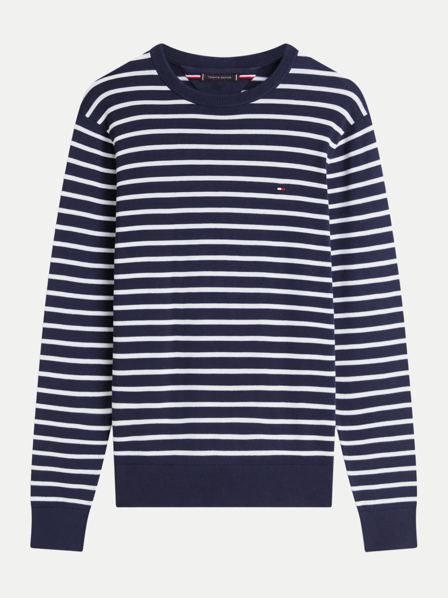Pullover mit Flag-Stickerei Blau M