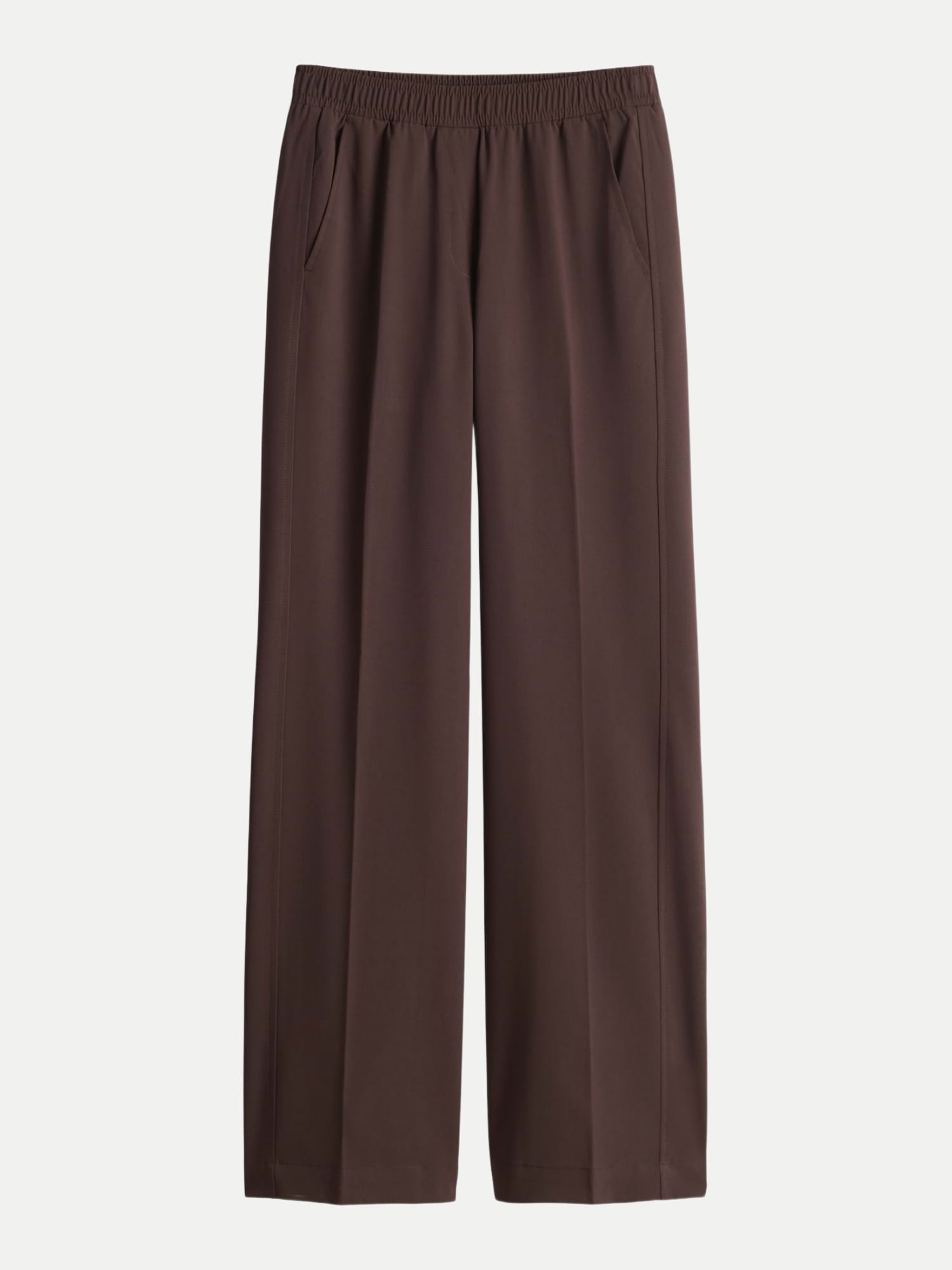 Wide Leg Hose Melane bloom Braun 36