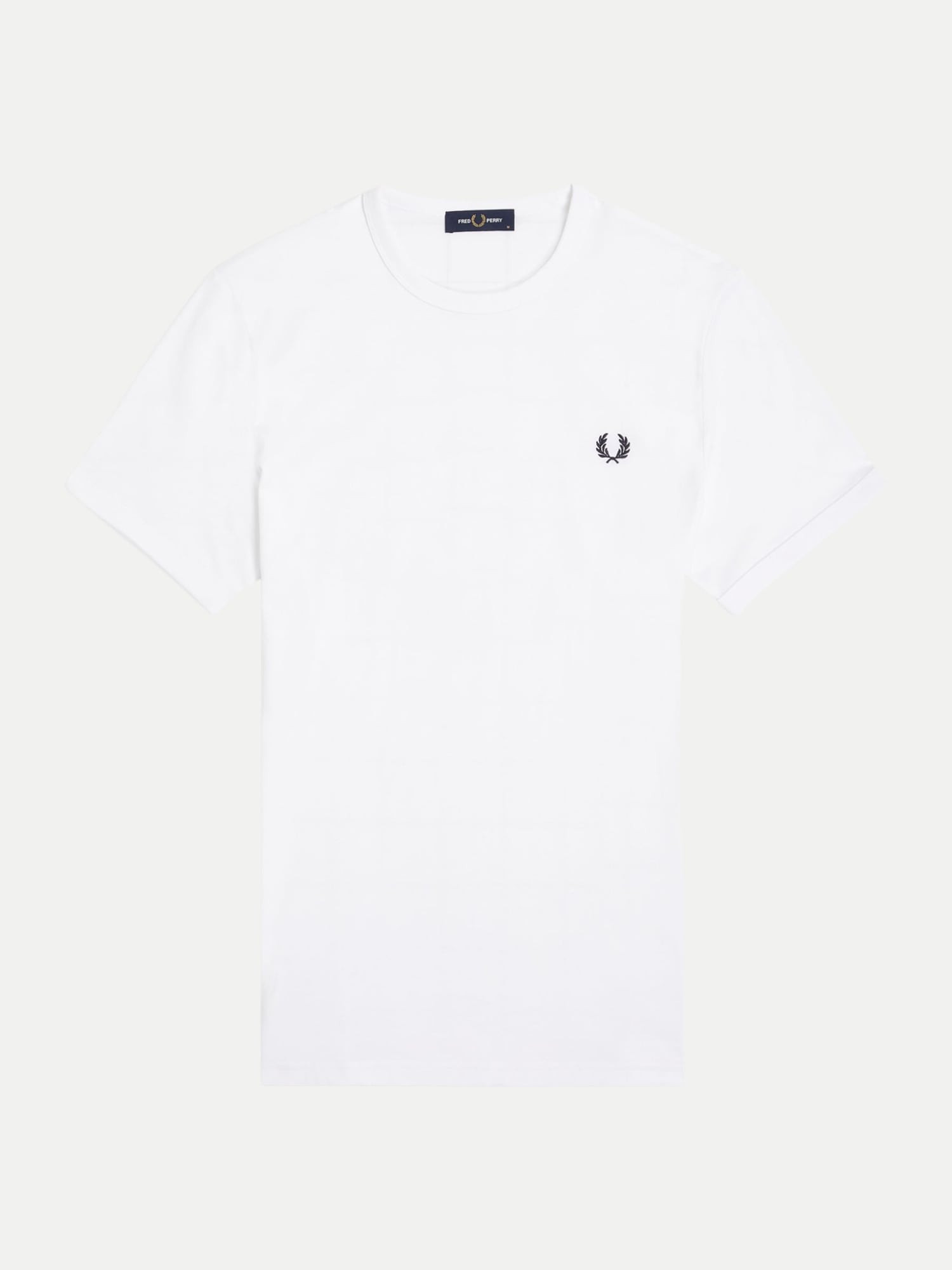 Fred Perry Ringer T-Shirt Weiß L