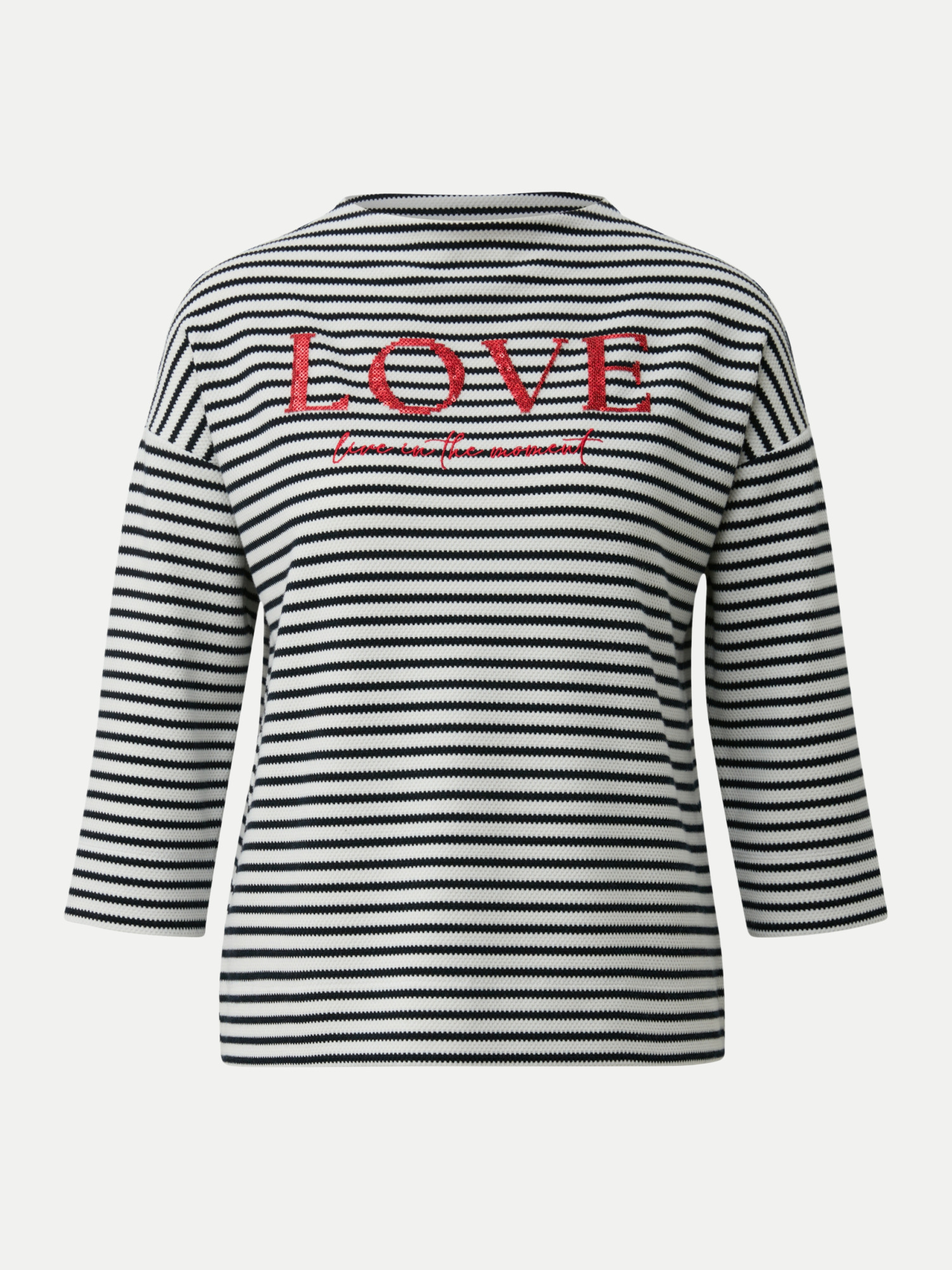 BLACK LABEL Sweatshirt mit Artwork Schwarz 40