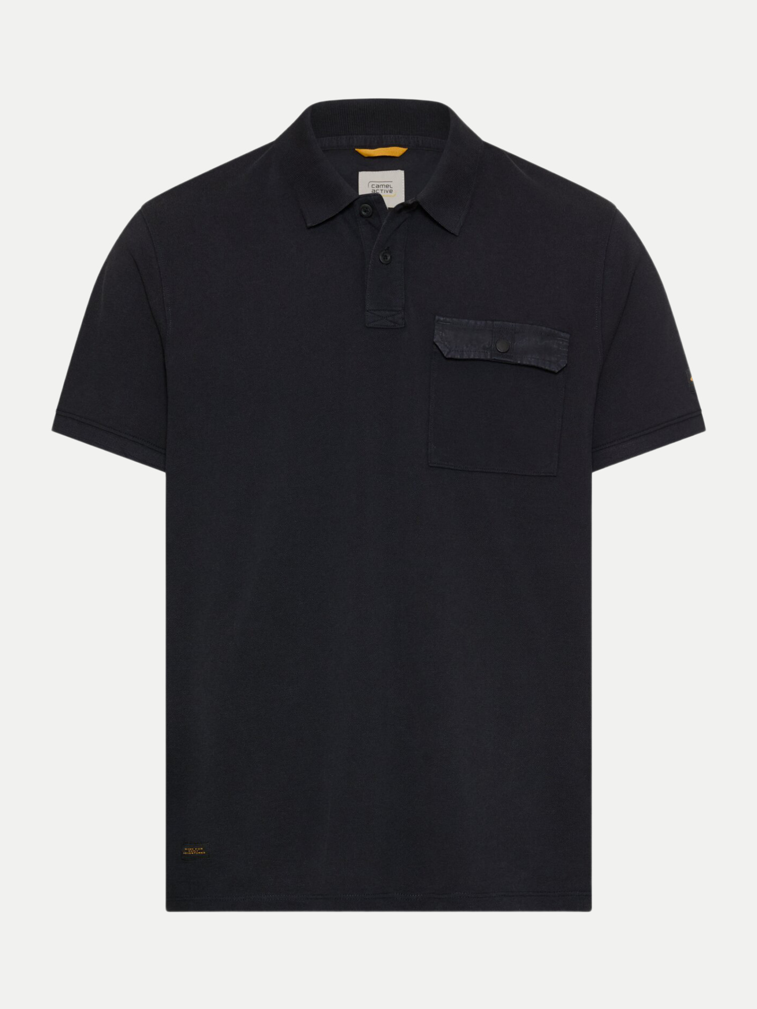 Regular-Fit Poloshirt Schwarz 3XL