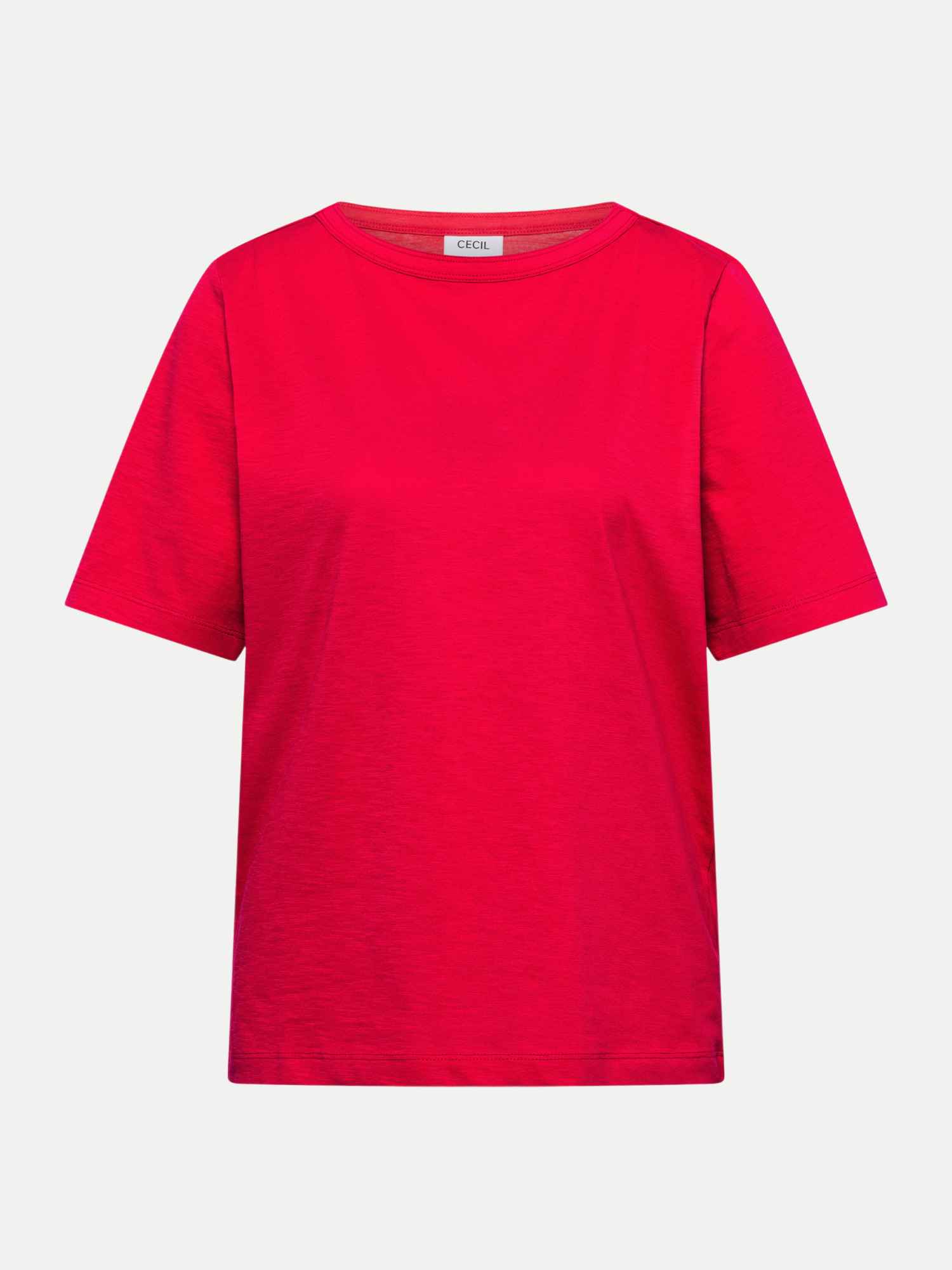Cecil T-Shirt Slubyarn Rot M
