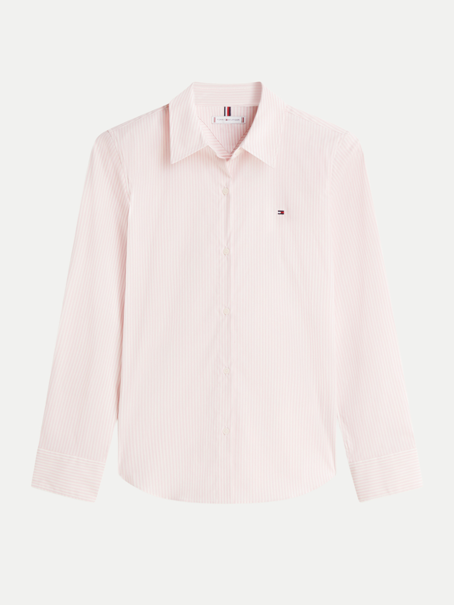 Hemd Poplin mit Struktur Rosa 40
