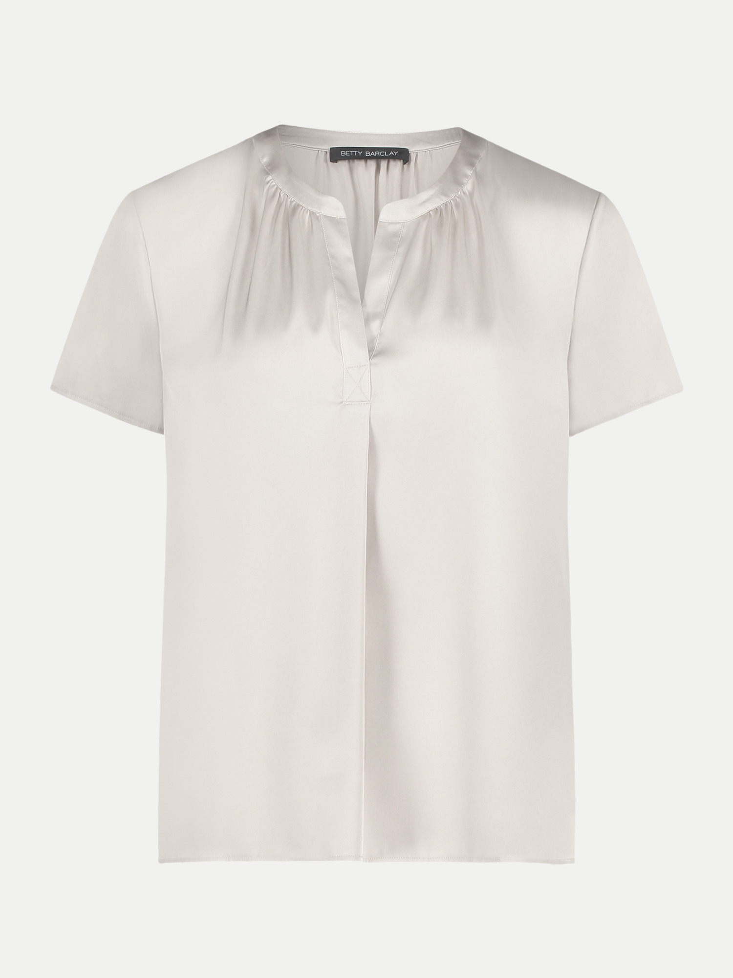 Bluse mit V-Ausschnitt Weiß 44