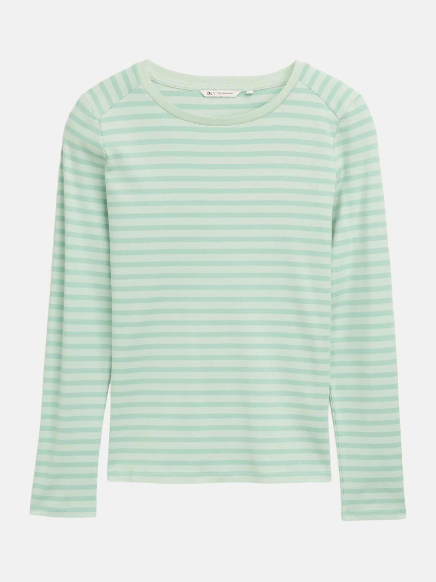 Langarmshirt mit Streifen Grün S