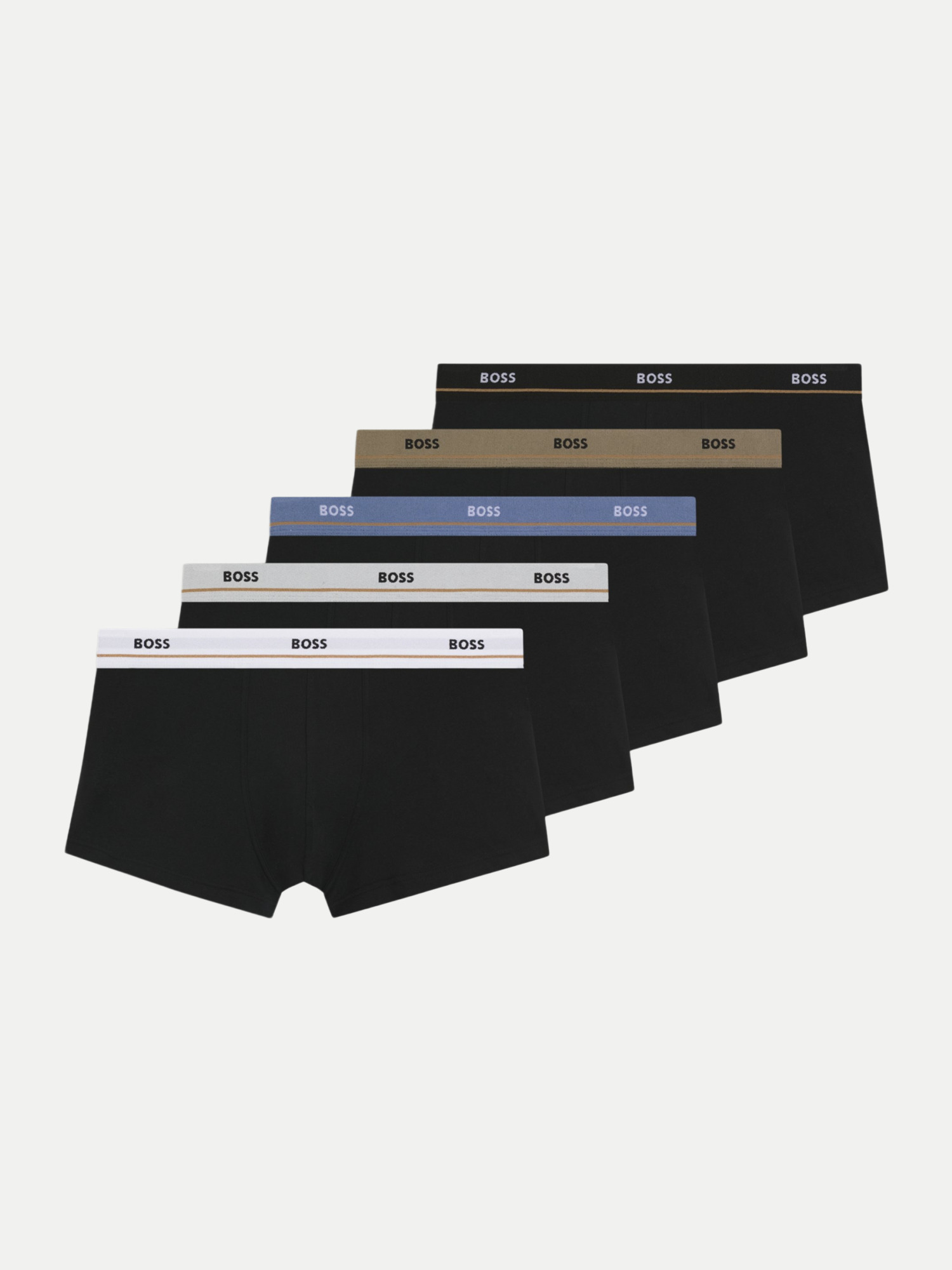 Black 5er-Pack Boxershorts Schwarz M