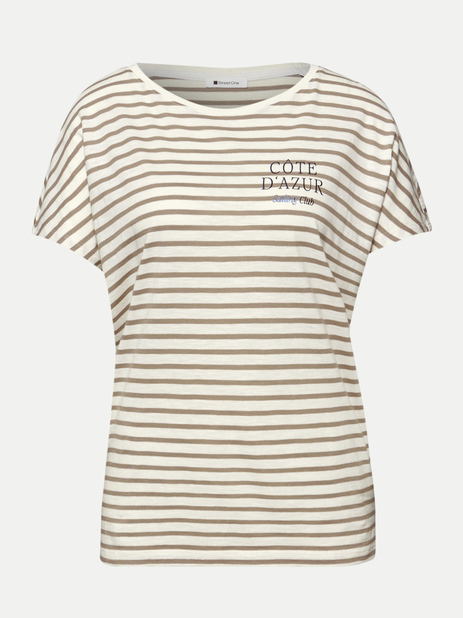 Gestreiftes T-Shirt Braun 36