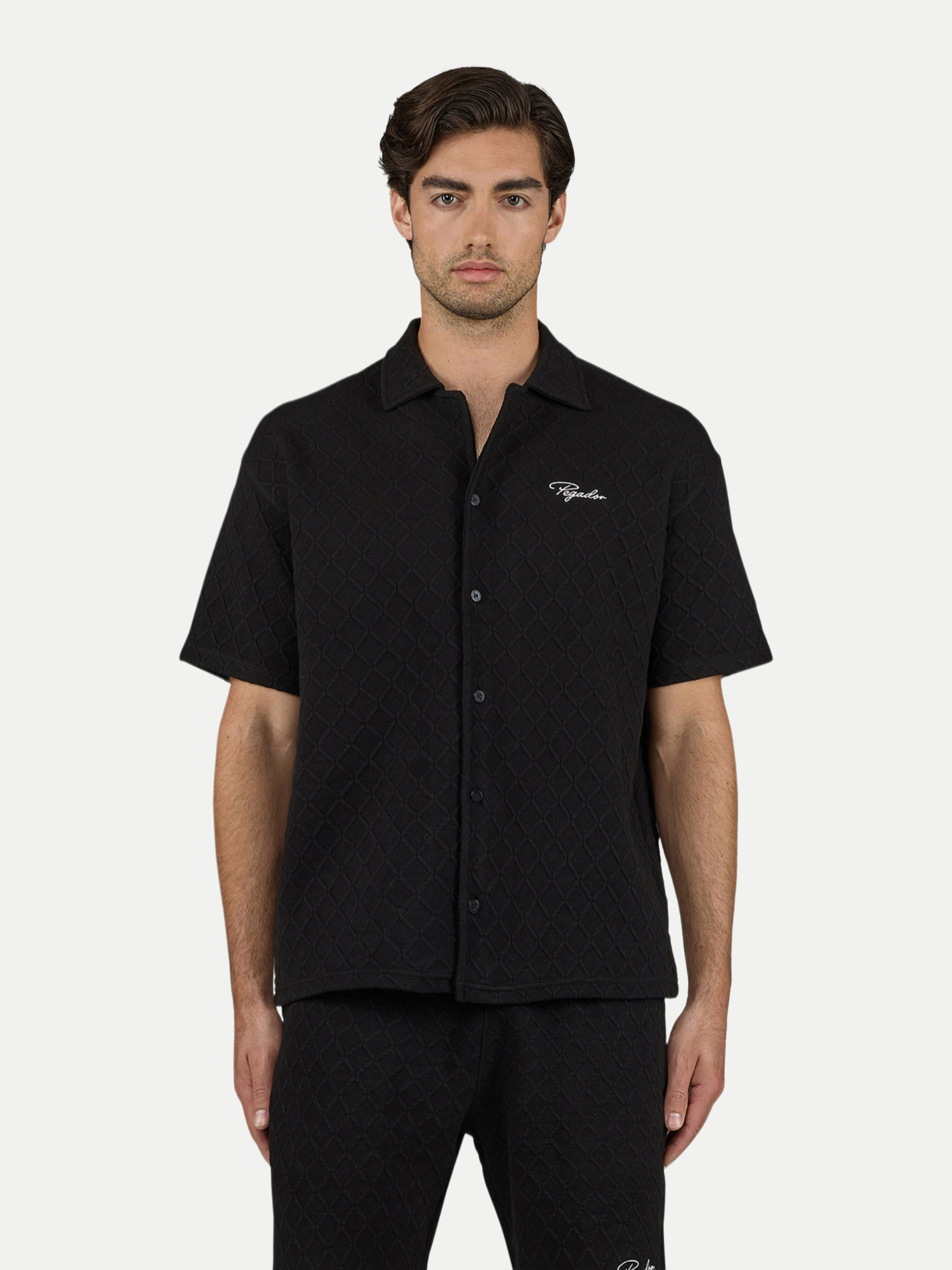 Oversized Hemd Jovren Schwarz S
