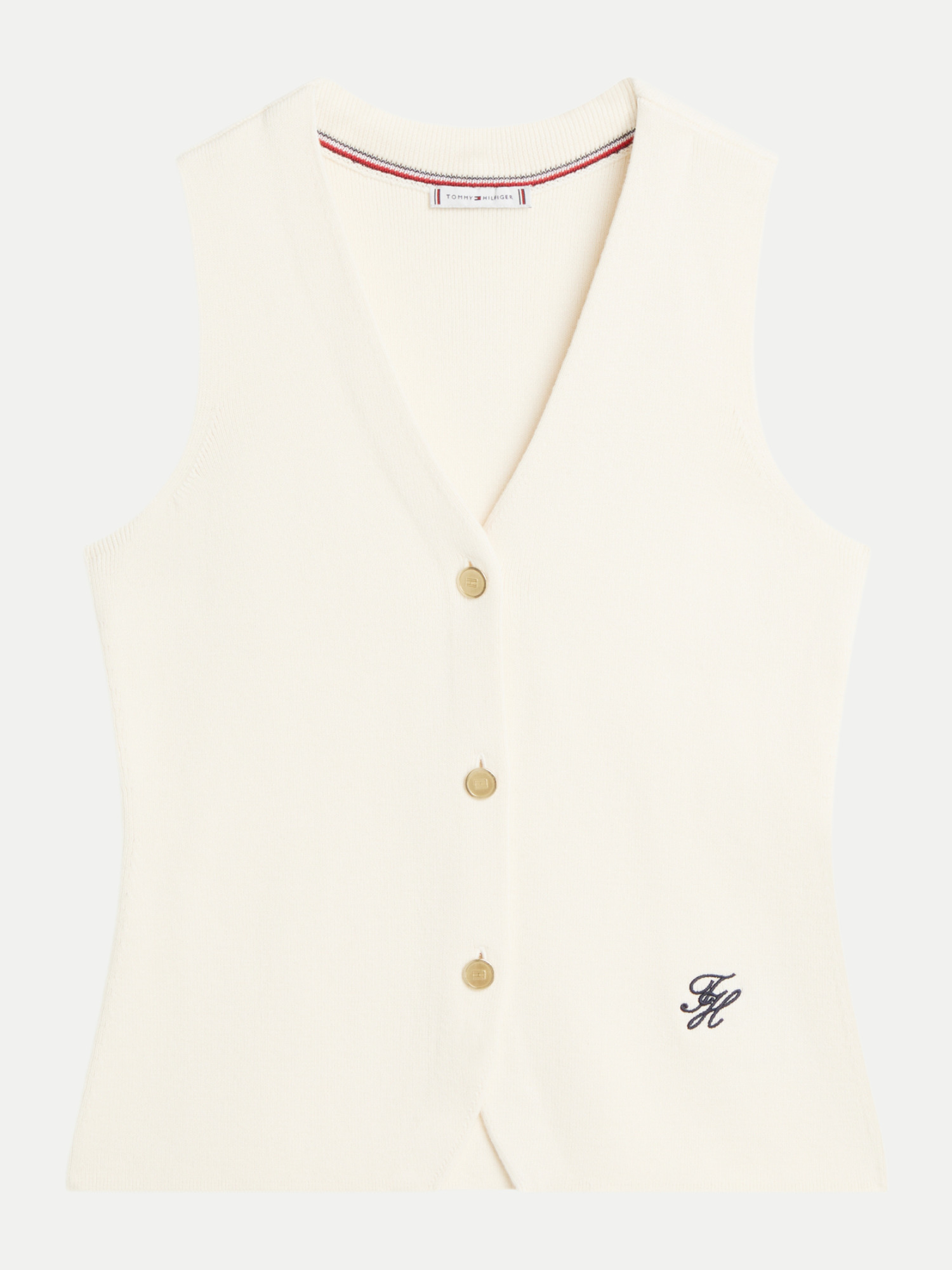 Tommy Hilfiger Strickweste Weiß M