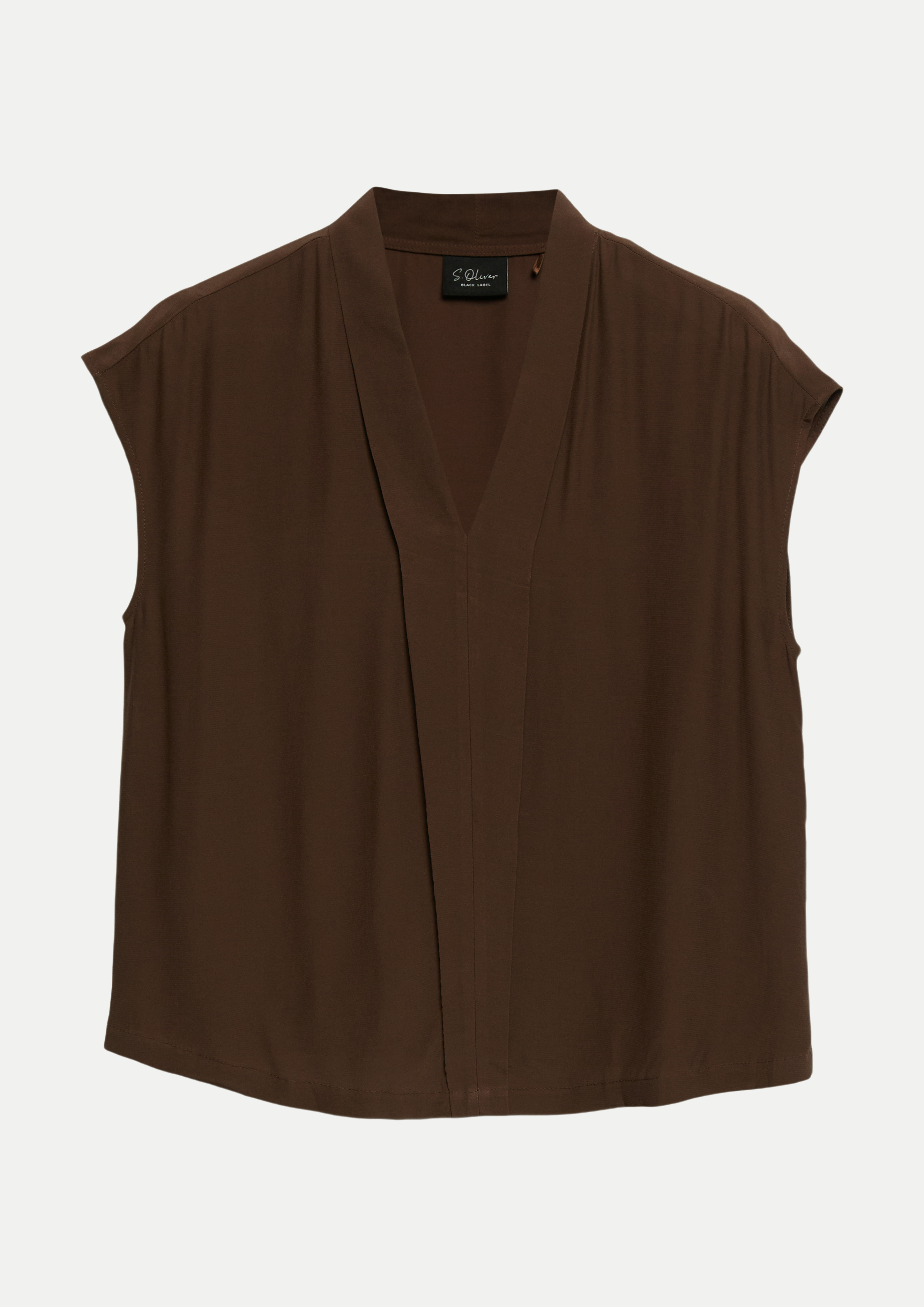BLACK LABEL Regular-Fit Bluse Braun 40