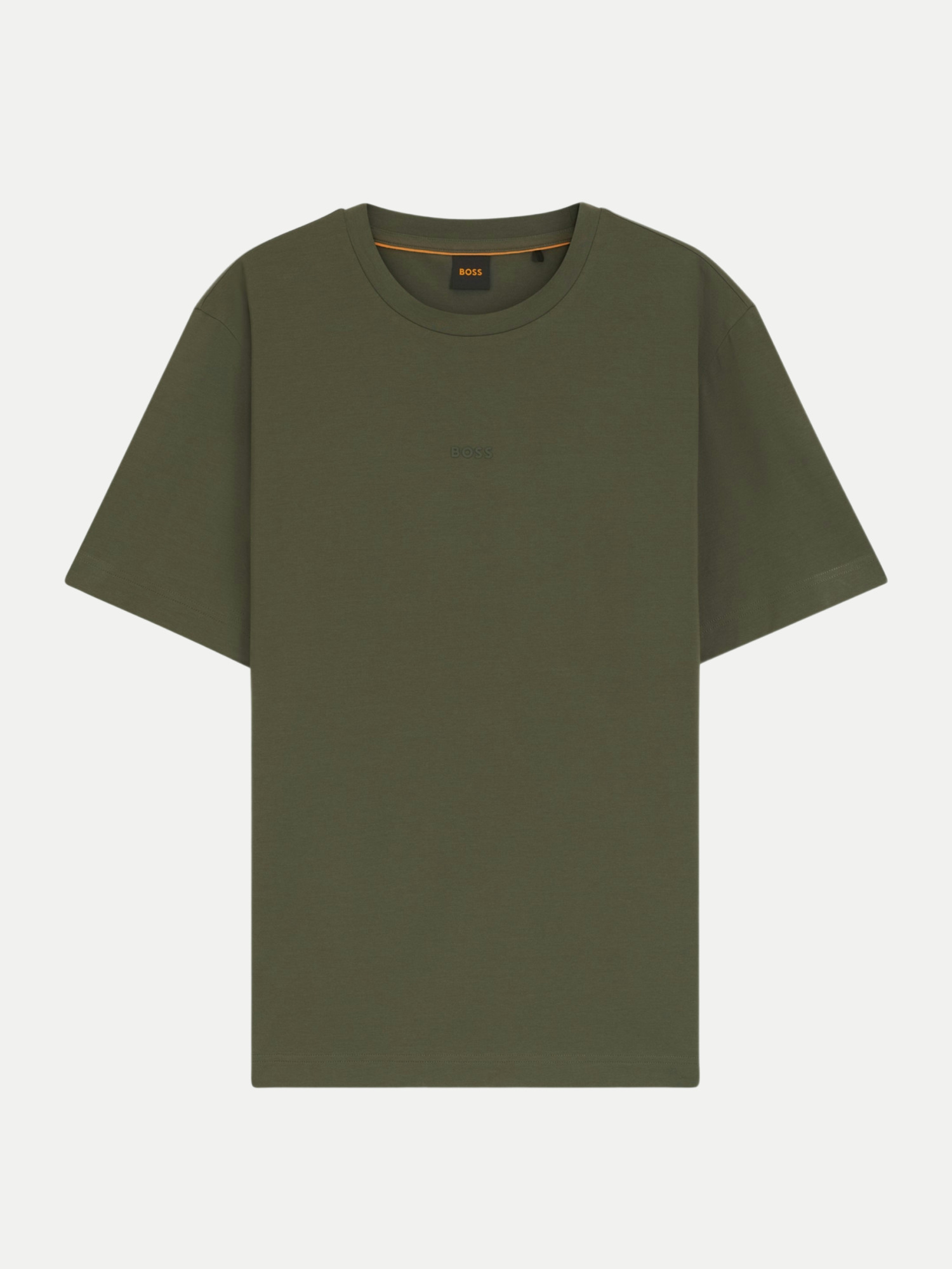 Orange T-Shirt mit Logoprint Grün L