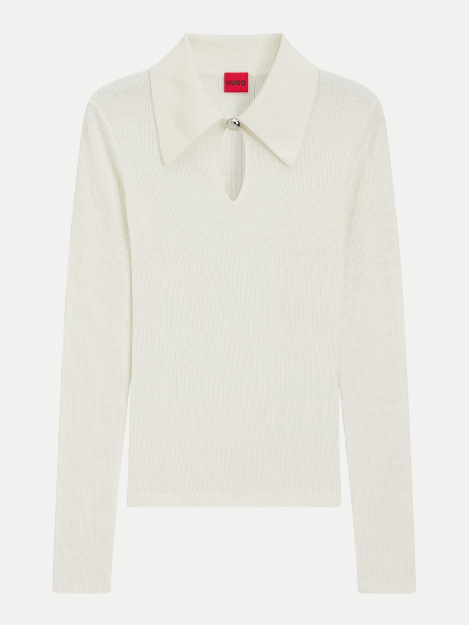 HUGO Strickpullover Sdropa Weiß XL