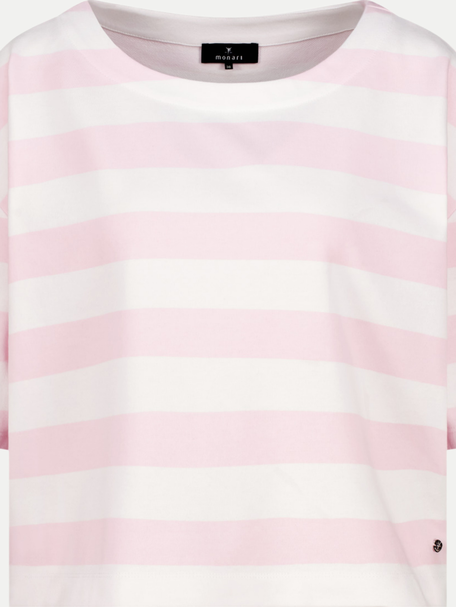 Sweatshirt mit Streifenmuster Rosa 38