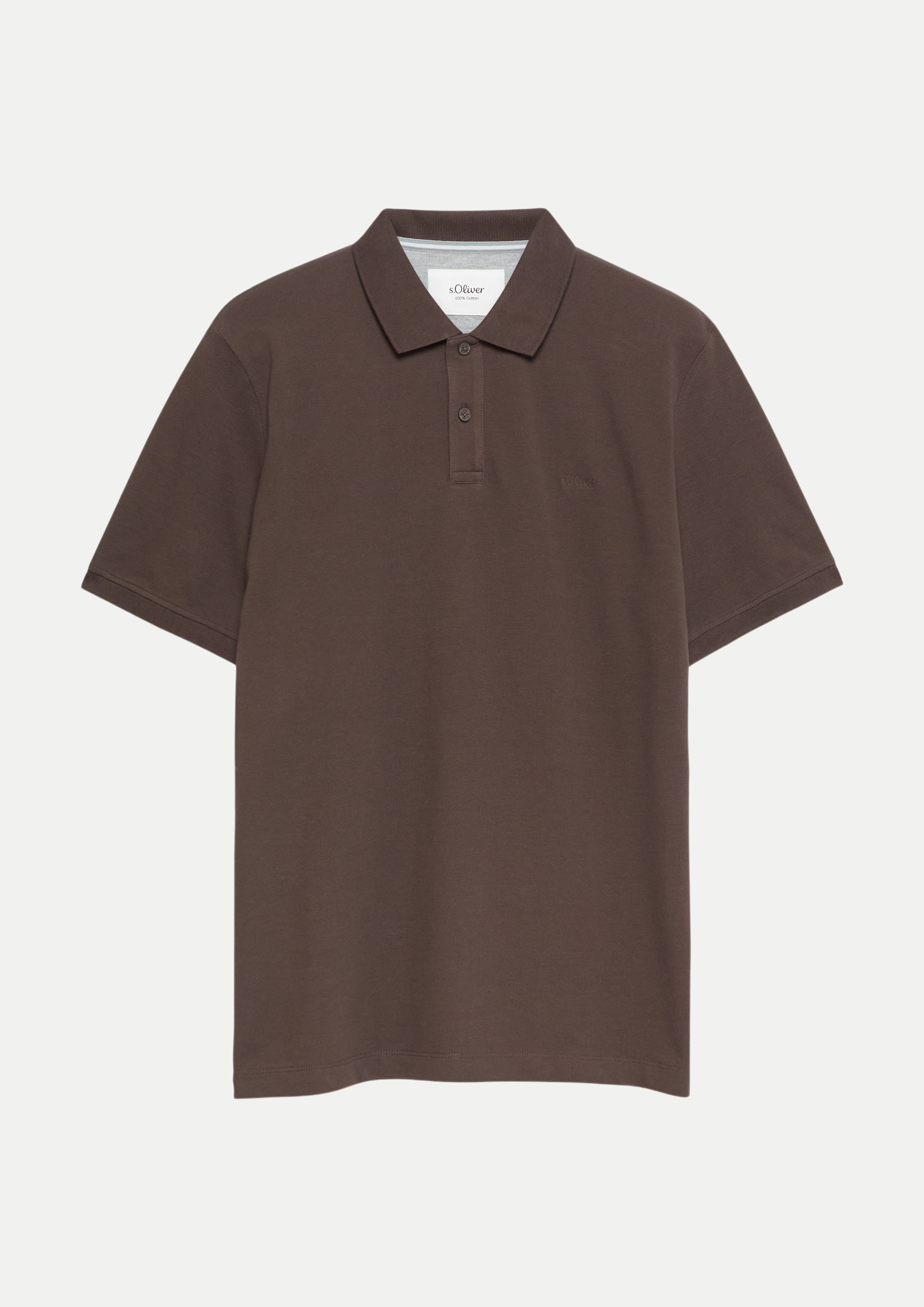 RED LABEL Basic Poloshirt Braun XXL