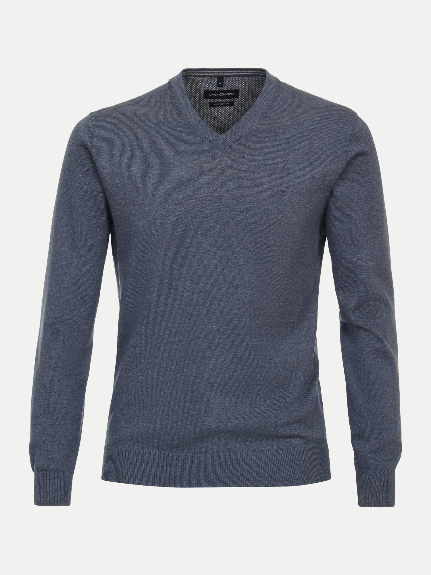 Pullover mit V-Ausschnitt Blau XXL