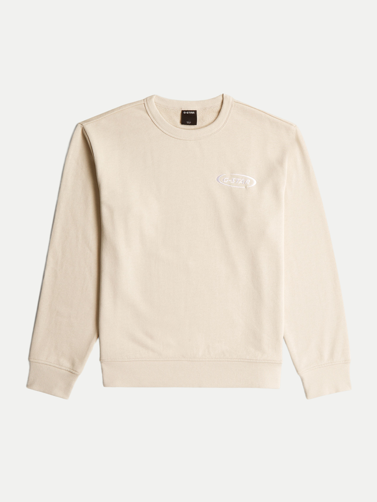 Sweatshirt mit Logo Beige L