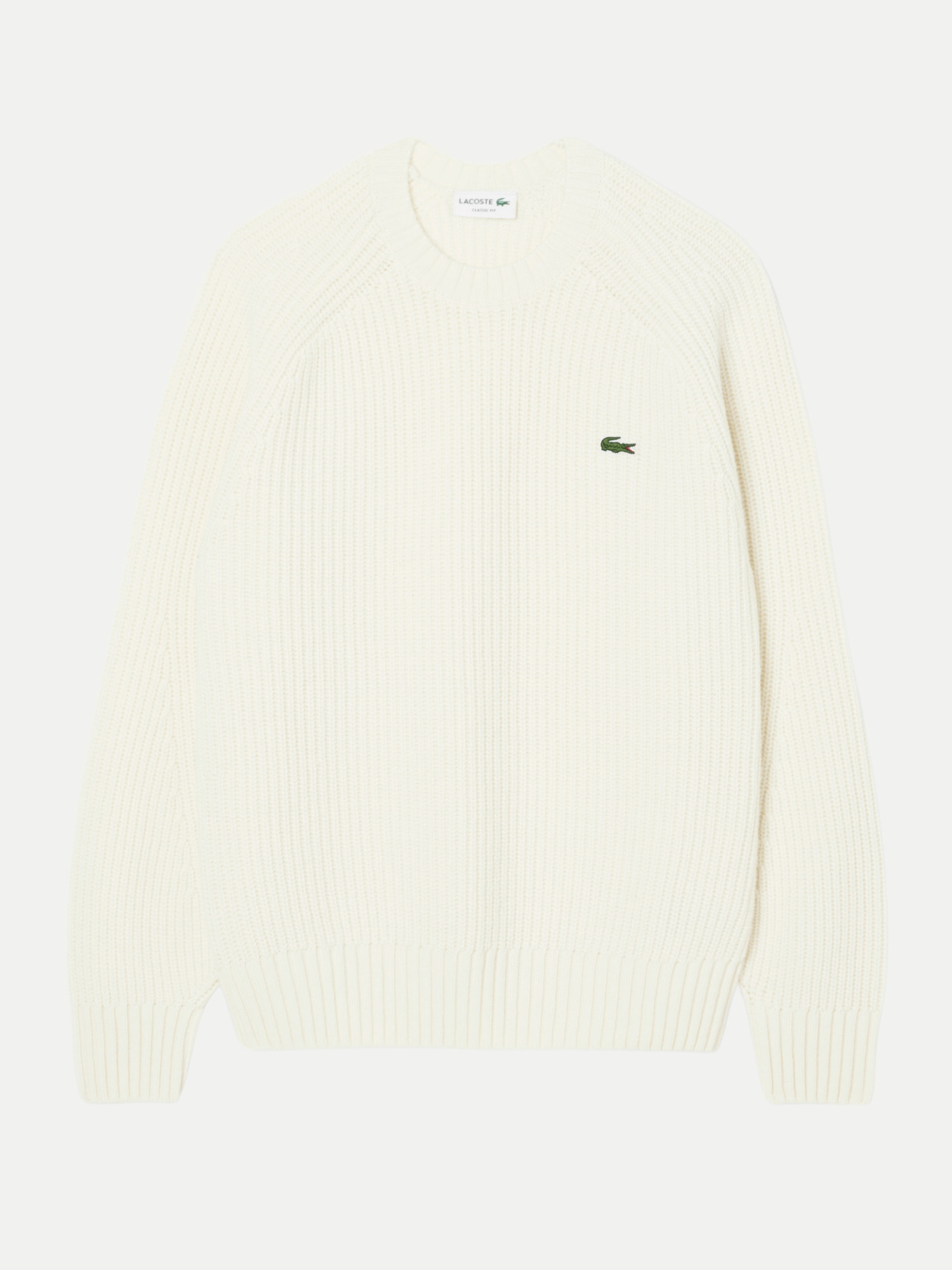 Lacoste Wollstrickpullover Weiß M