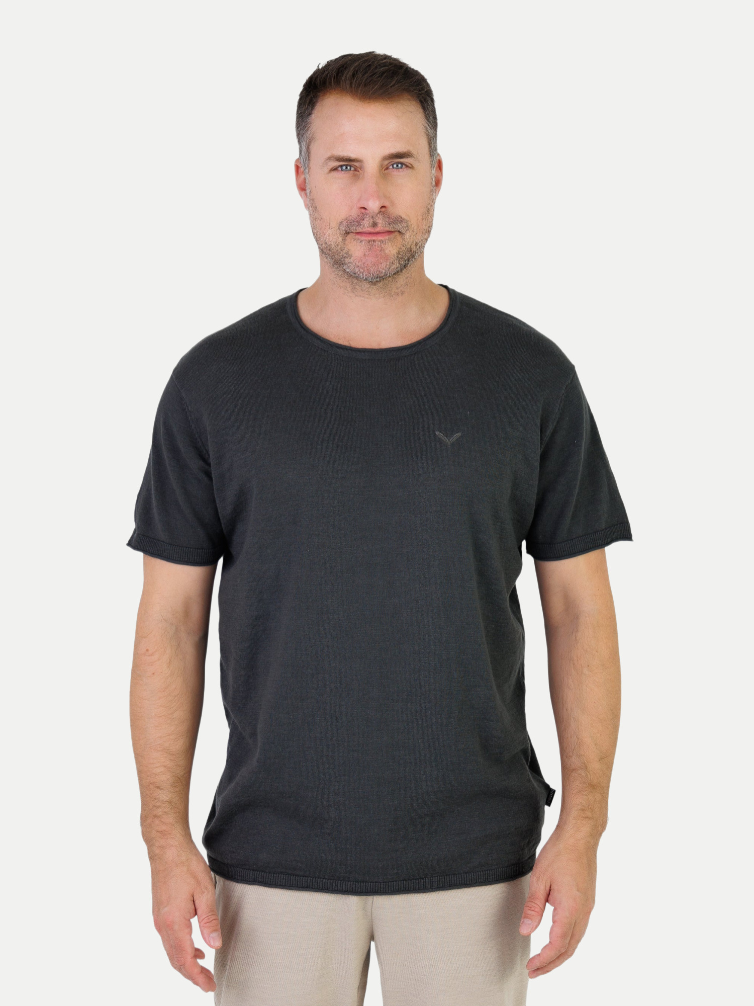T-Shirt Strick 17 Schwarz M