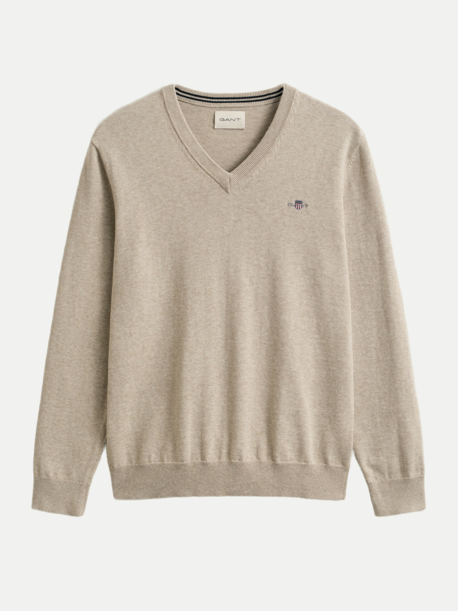 Regular-Fit Pullover Beige XXXL