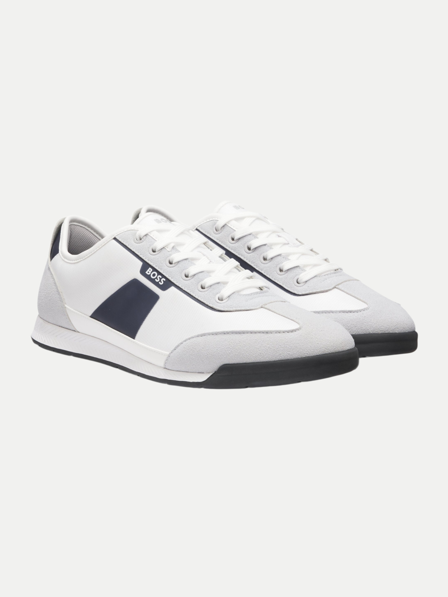 Black Lowtop Sneakers Nitan Weiß 44