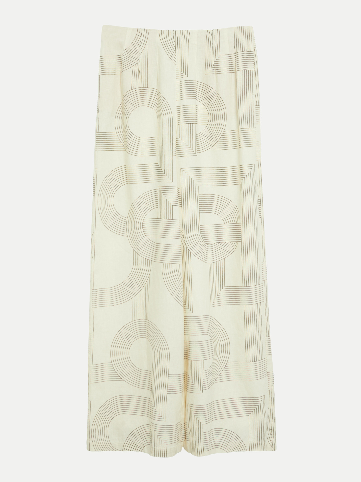Comma Hose mit wid-leg Beige 42/REG