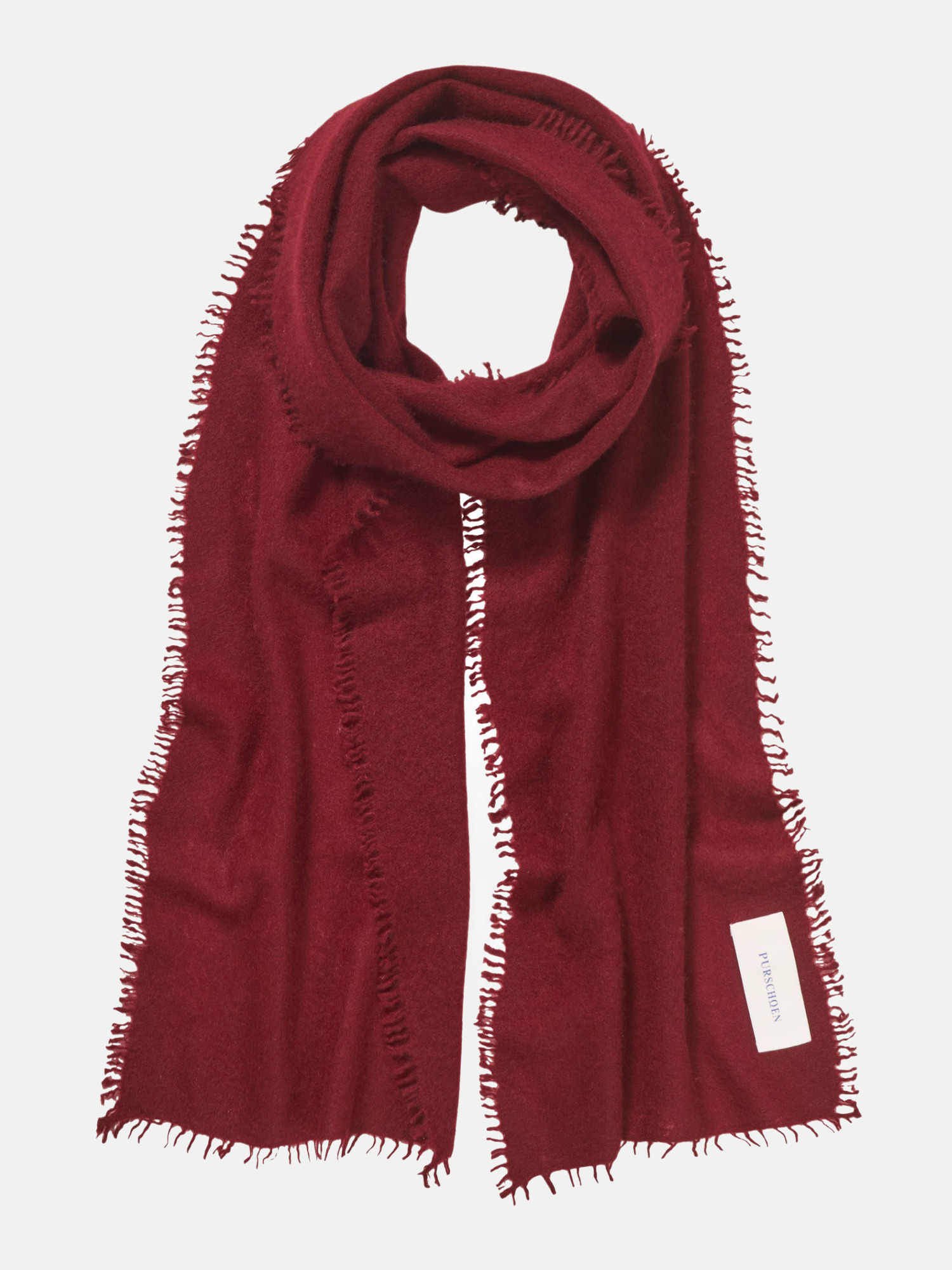 Purschoen Kaschmirschal Slim Rot