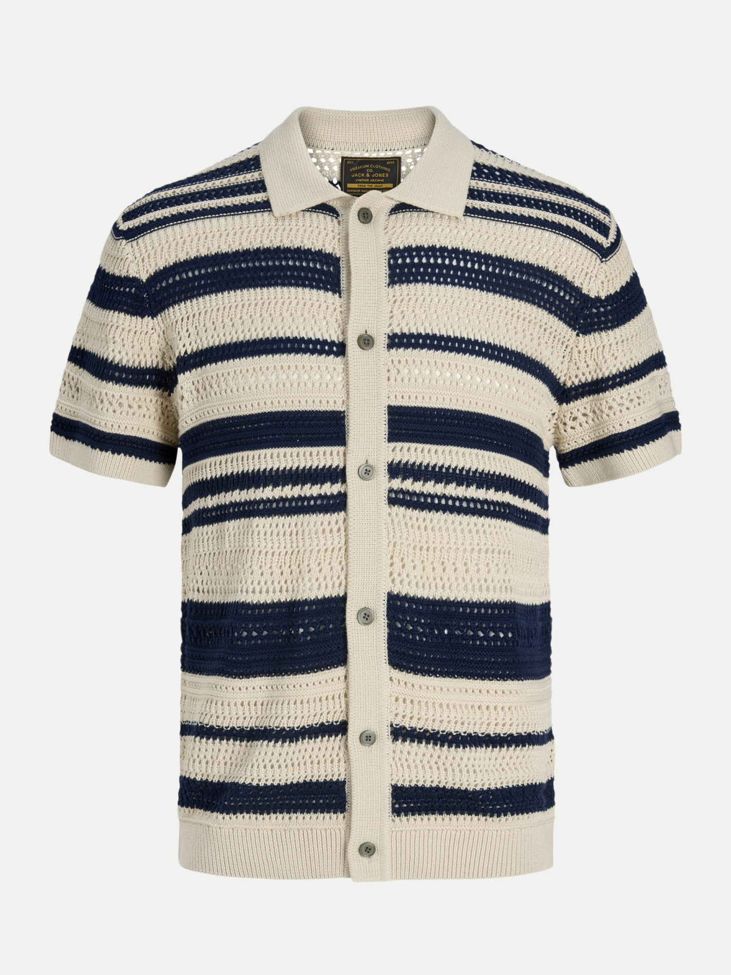 Gestricktes Polo Beige M