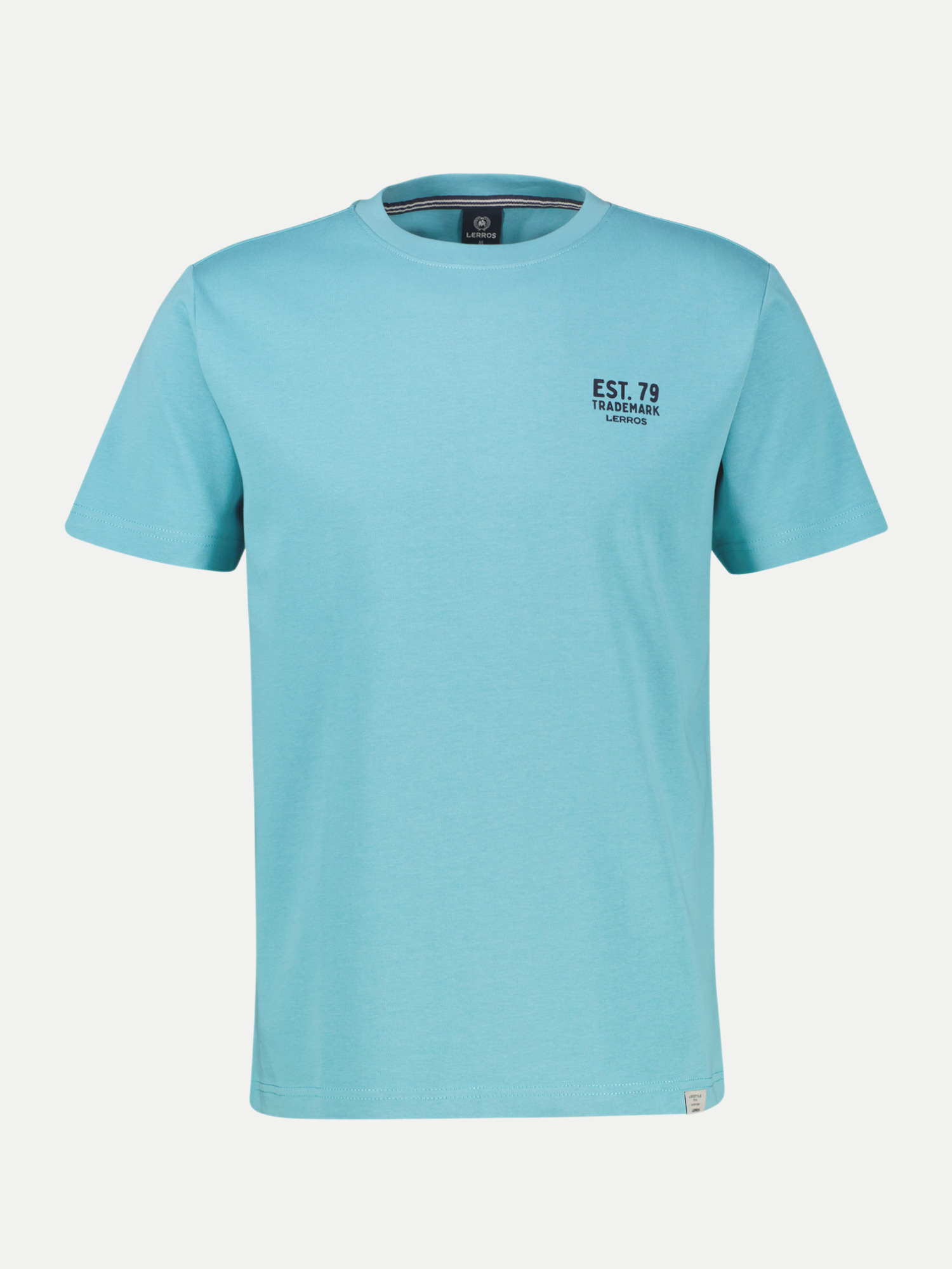 T-Shirt mit Schriftzug Blau L