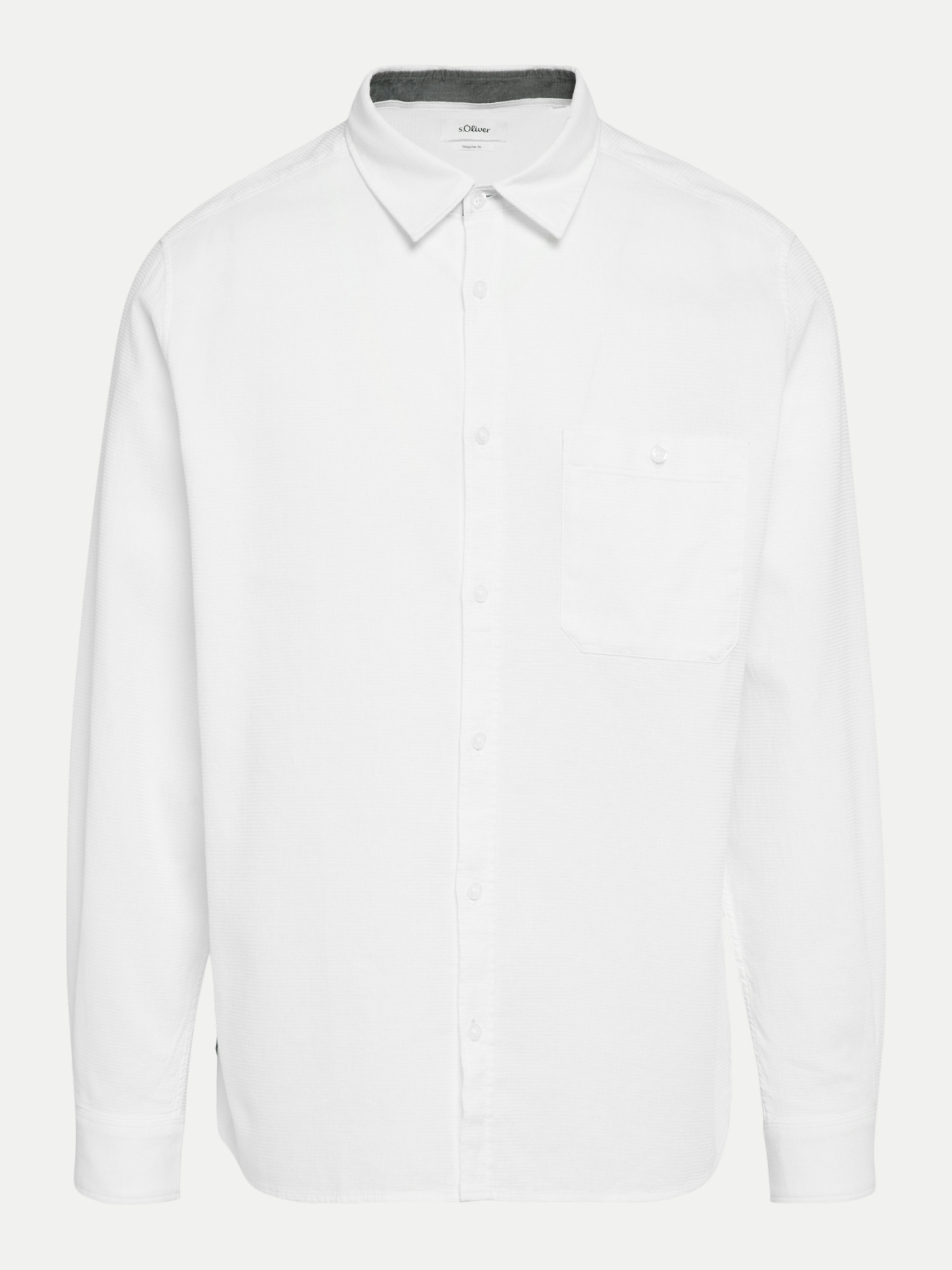 RED LABEL Regular-Fit Hemd mit Struktur Weiß M