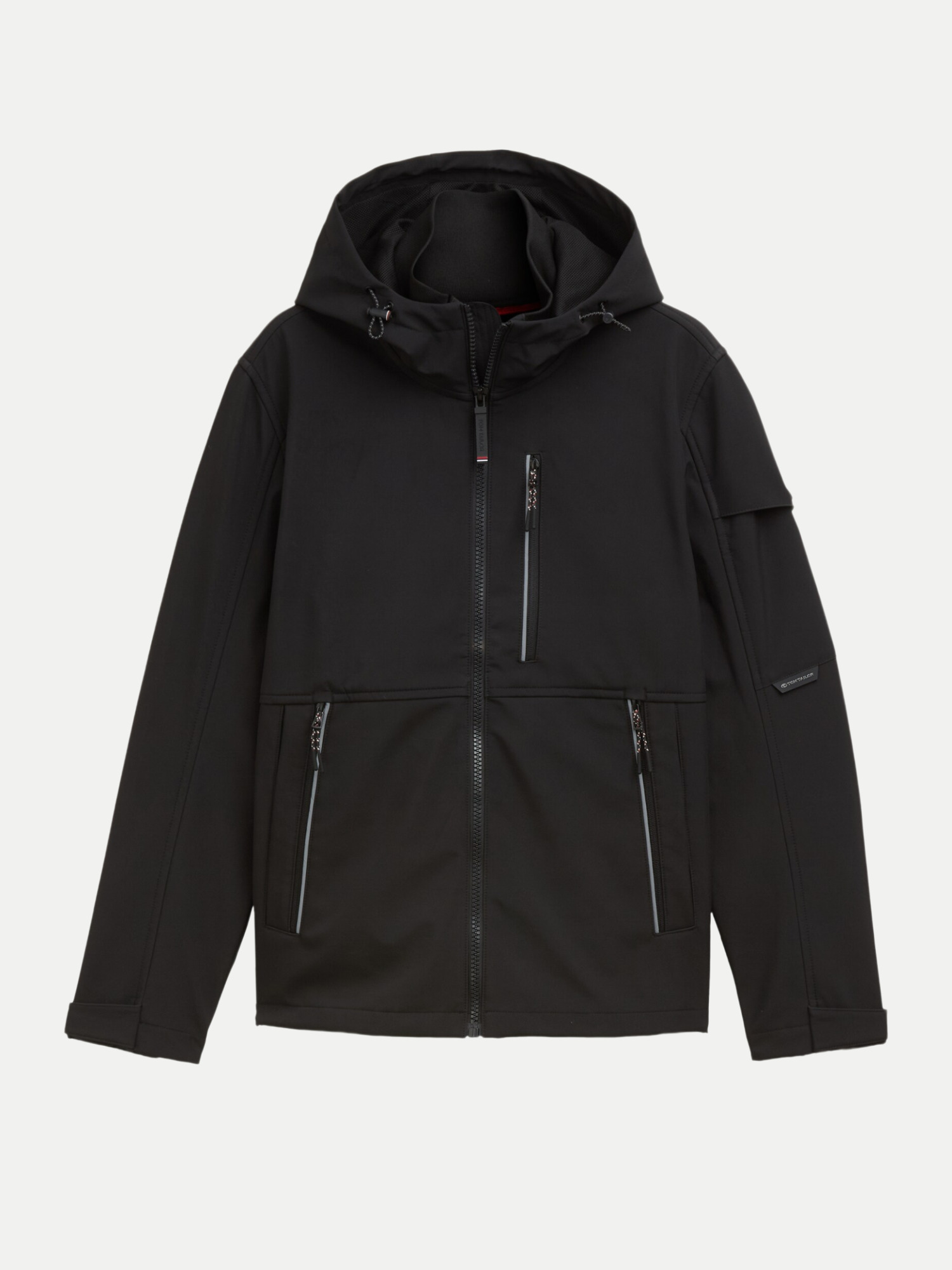 Softshell Jacke mit Kapuze Schwarz L
