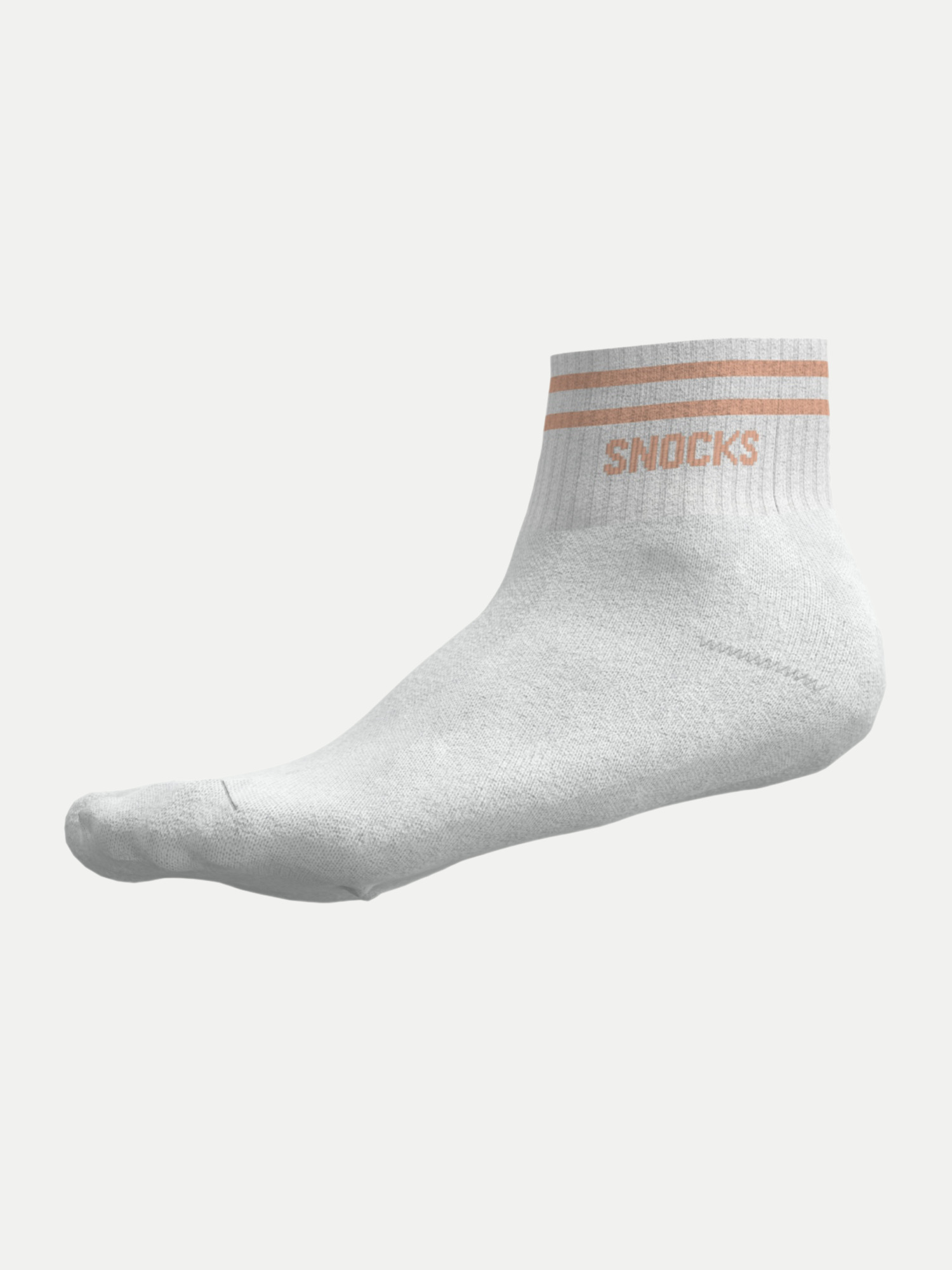 Sneaker Socken aus Bio-Baumwolle Weiß 43-46