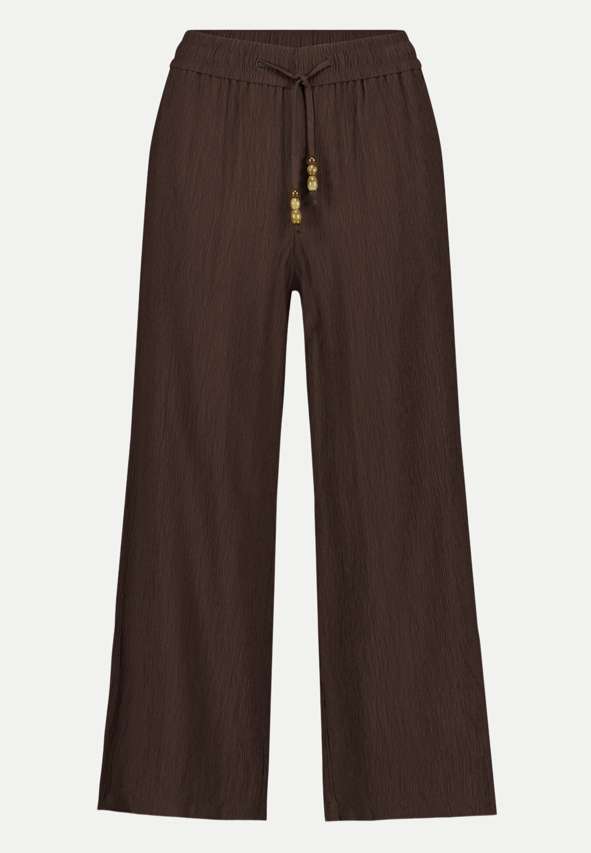 Stoffhose 7/8 mit Bindedetail Braun 44