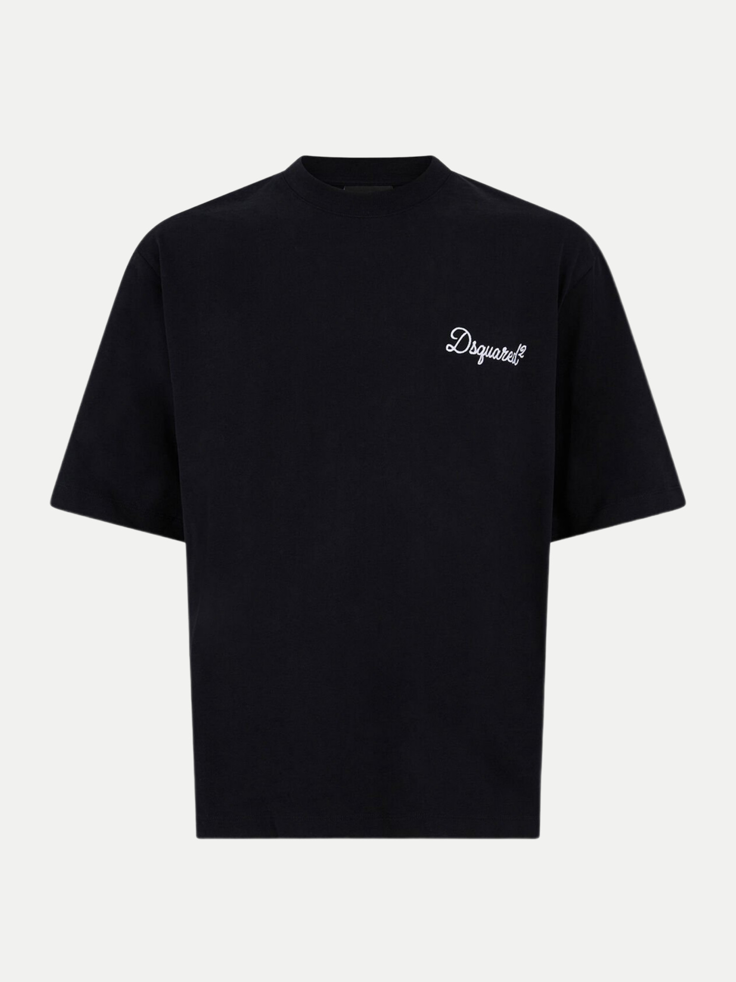 T-Shirt mit Brustlogo Schwarz S