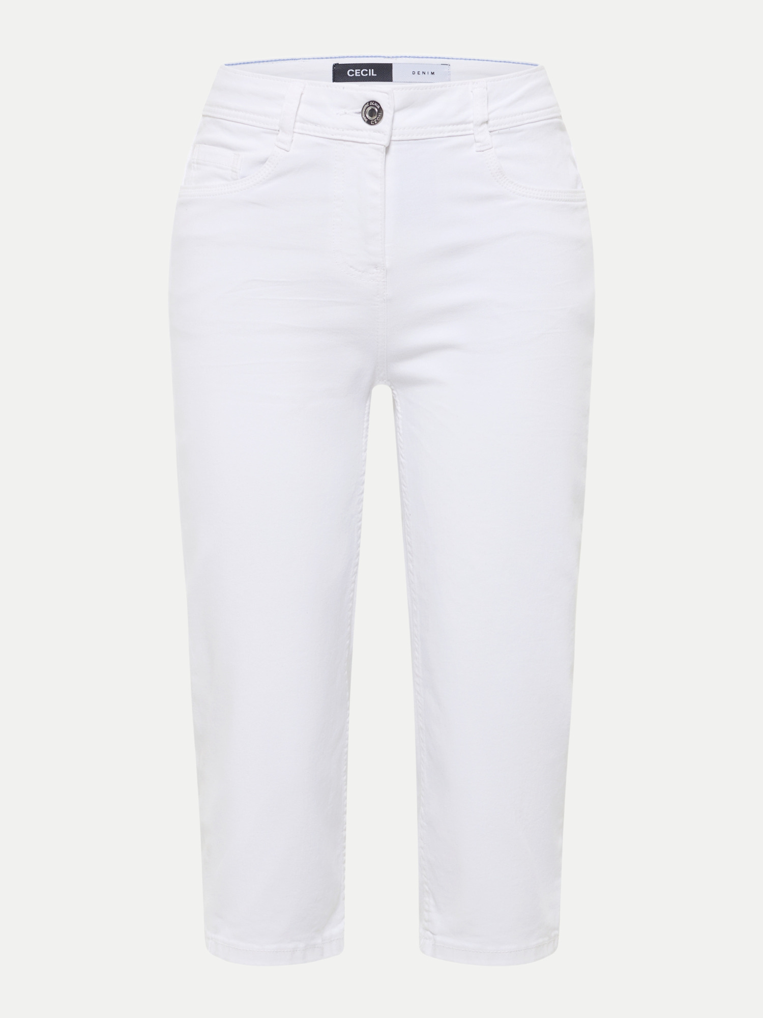Slim- Leg Capri Jeans Weiß 31/19