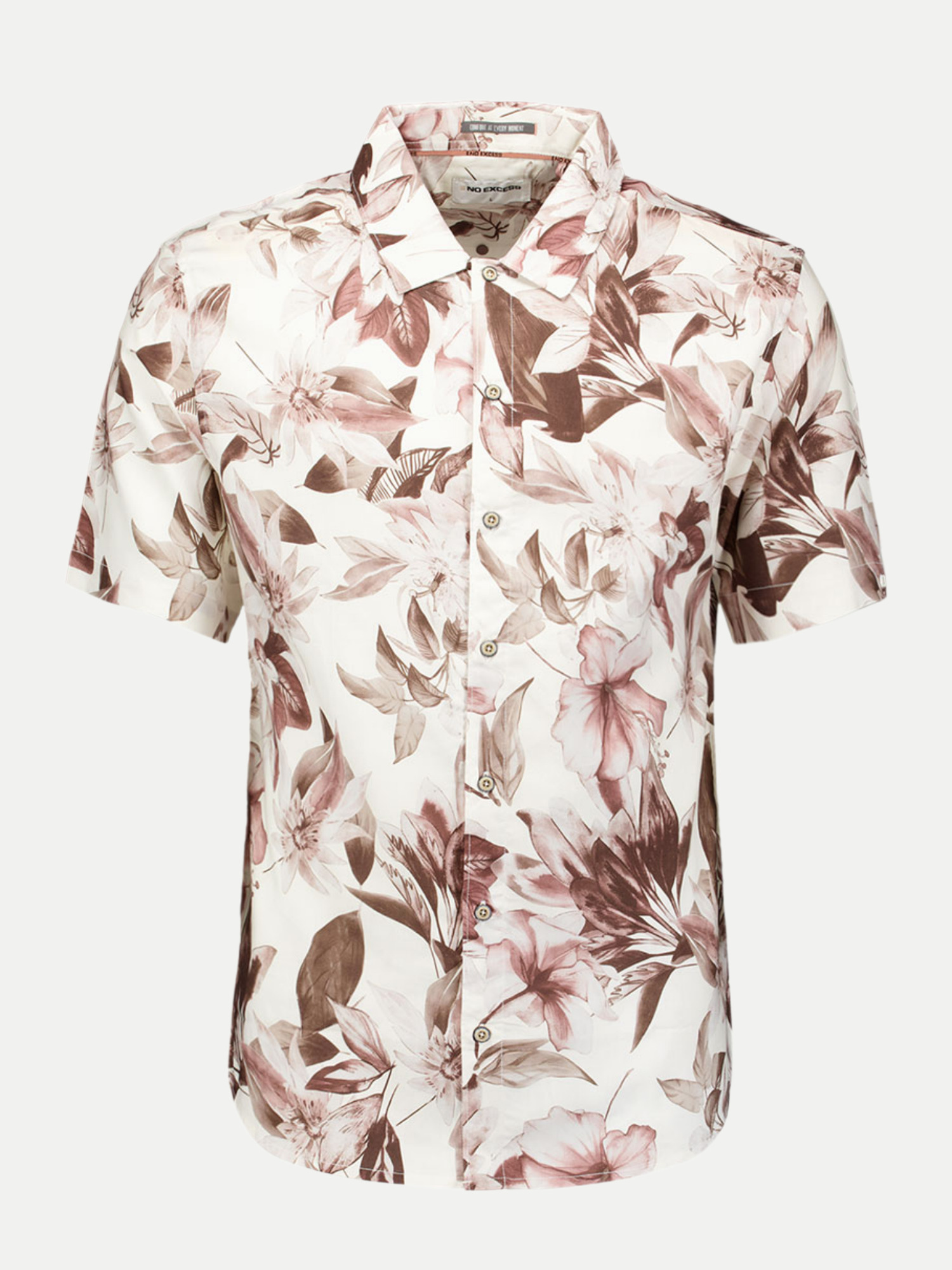 Kurzarmhemd mit Allover-Blumenprint Mehrfarbig L