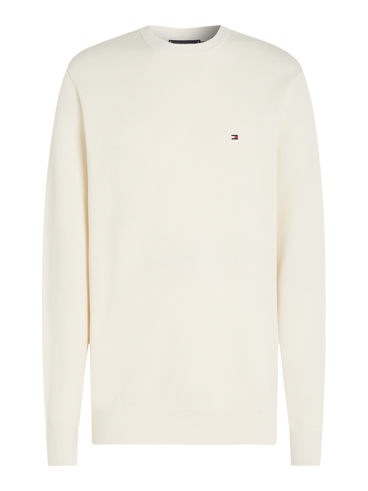 Pullover aus Strukturstrick Weiß XL