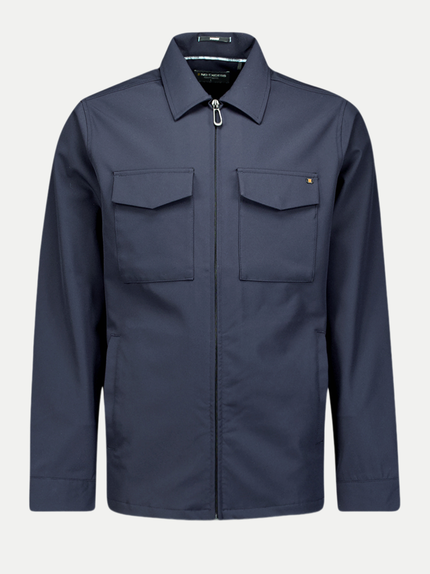 Overshirt Full Zipper Blau L