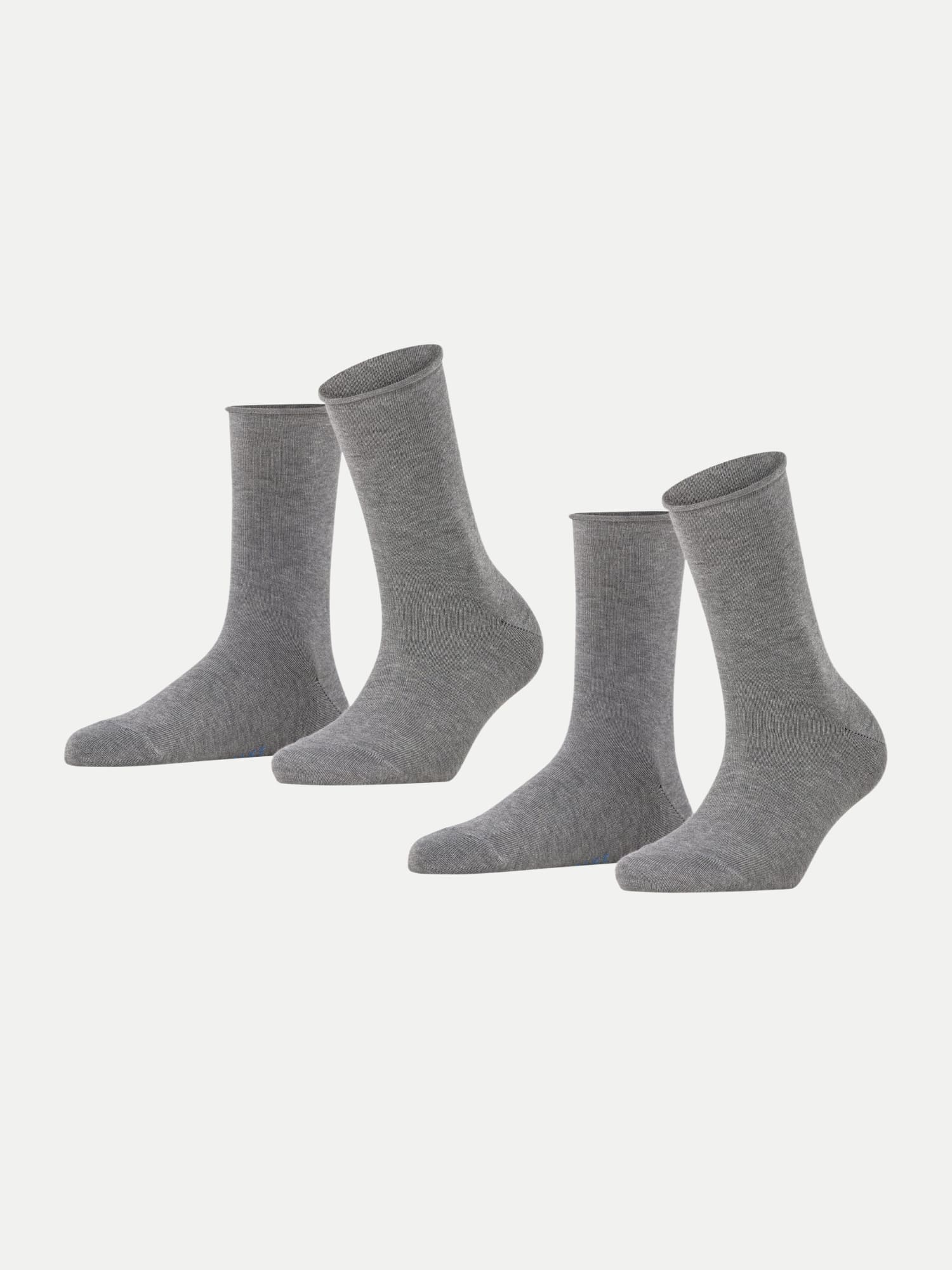 Socken 2er-Pack Happy Grau 35-38