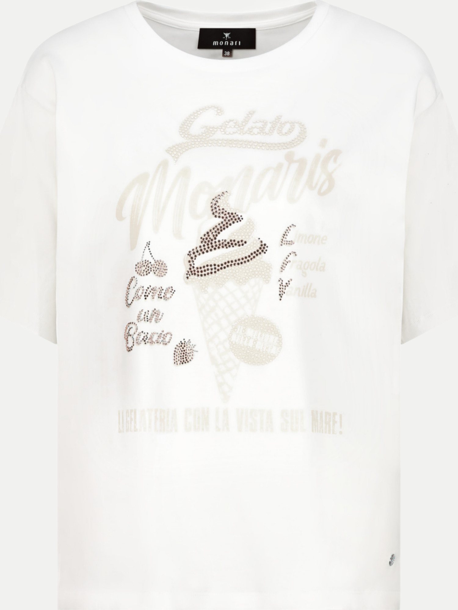 T-Shirt mit Gelato-Print Weiß 44