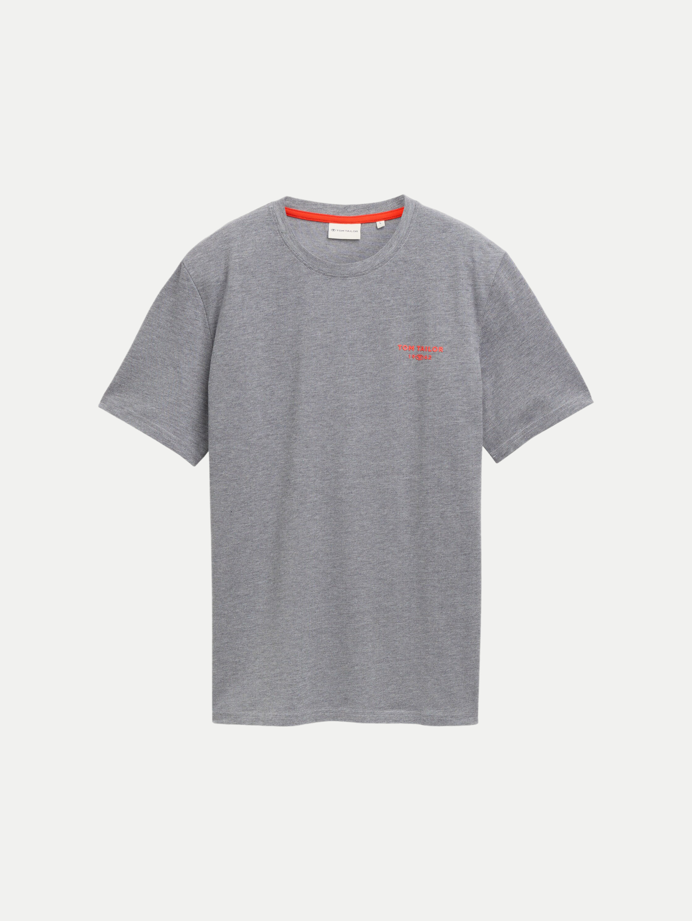 T-Shirt mit Logoprint Grau L