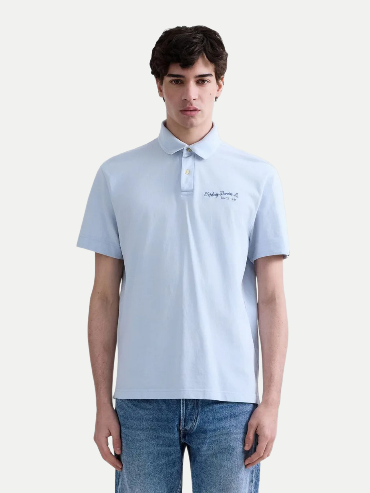 Replay Poloshirt Blau XXL