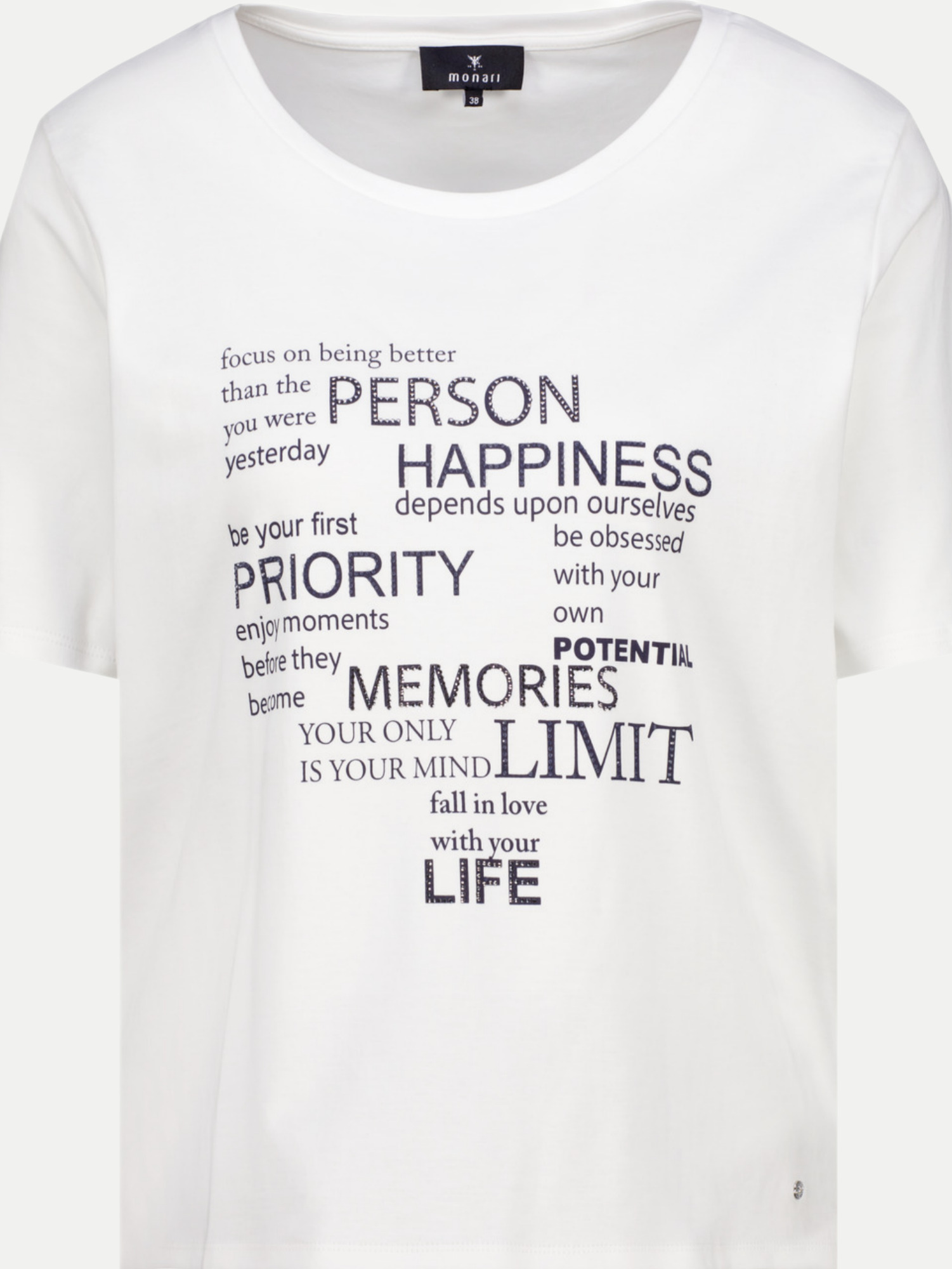 Monari T-Shirt Weiß 40