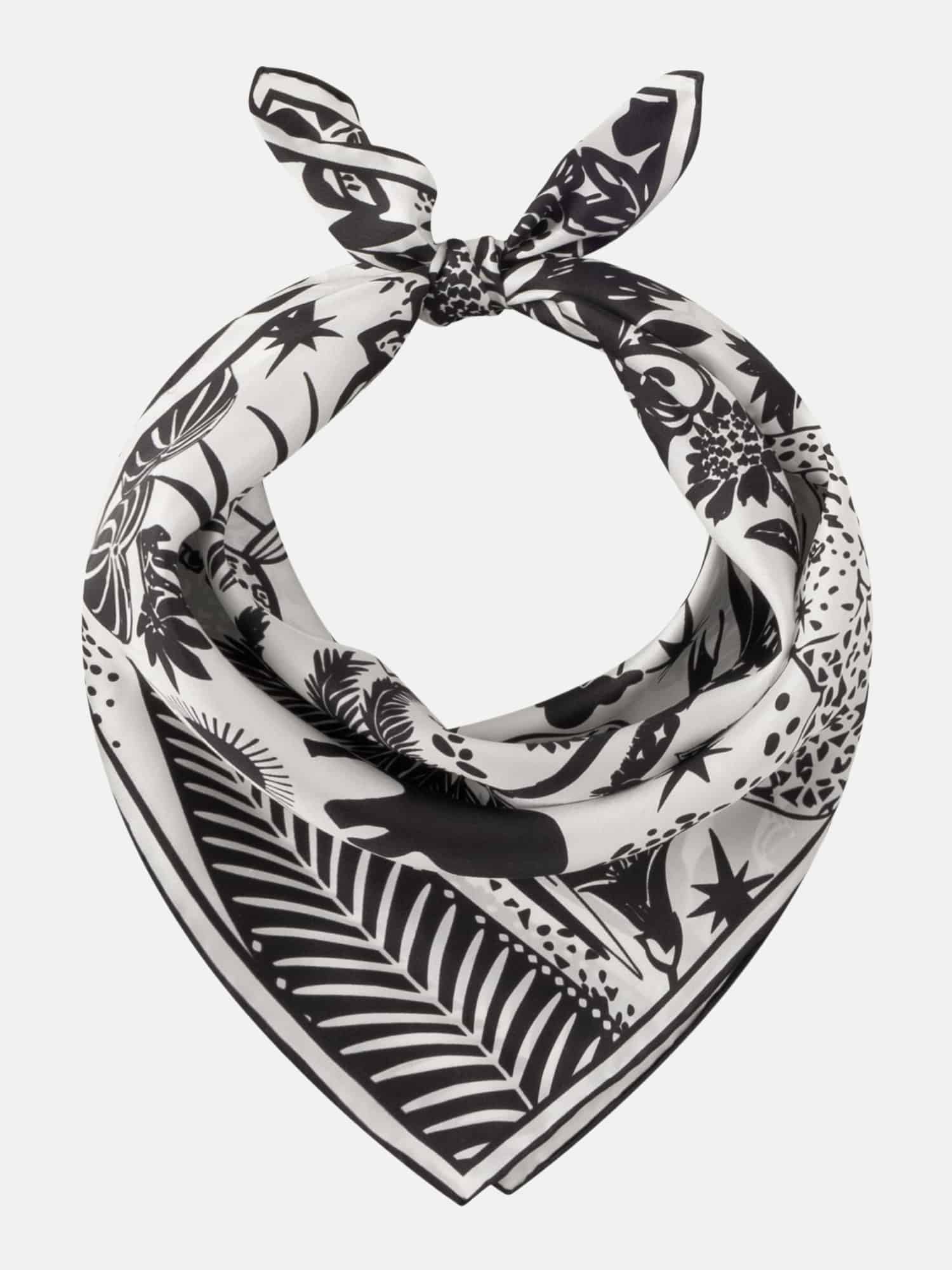 Nicki Silk Tuch Schwarz 53X53CM