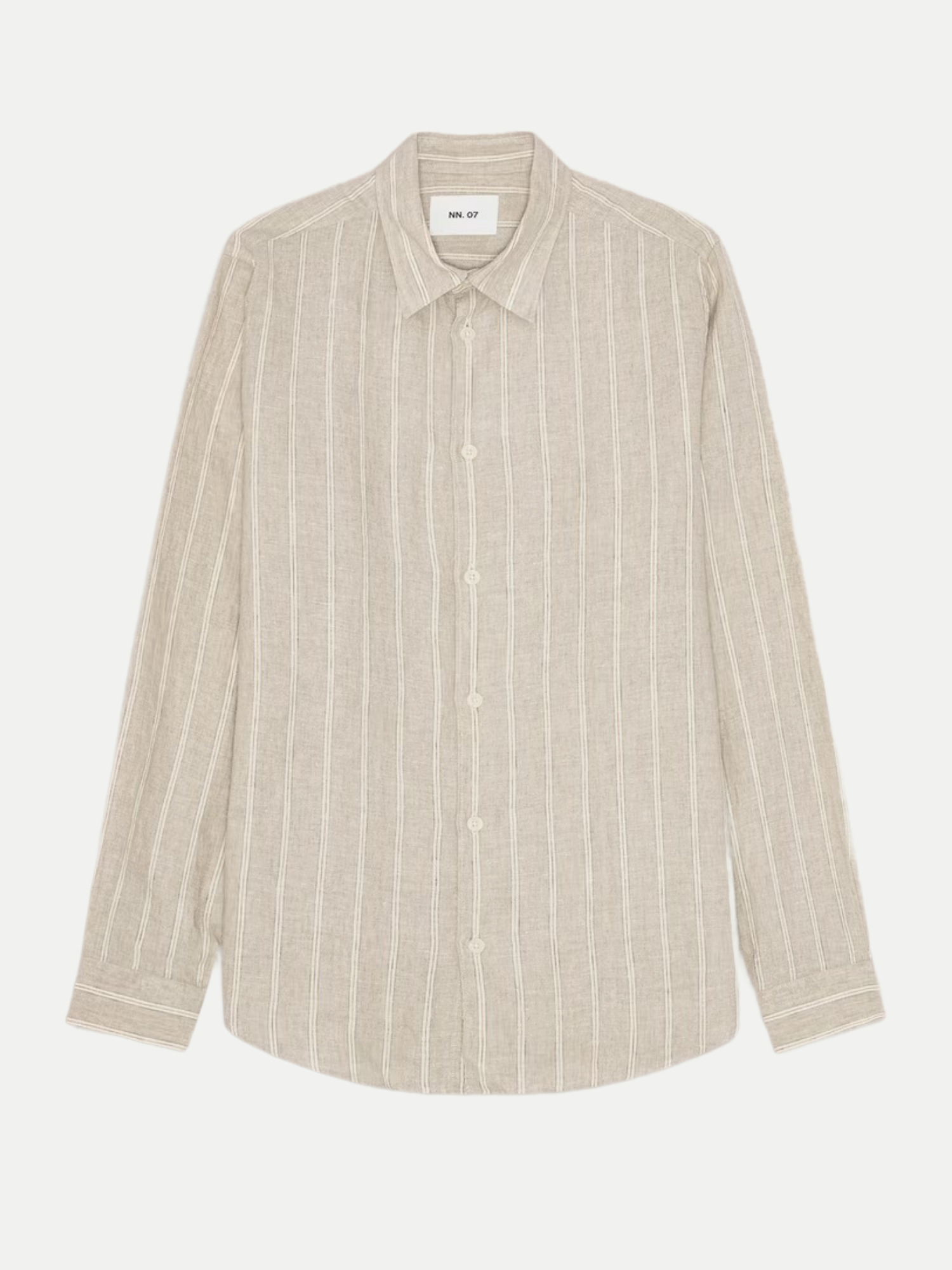 NN07 Leinenhemd Enzo Beige L