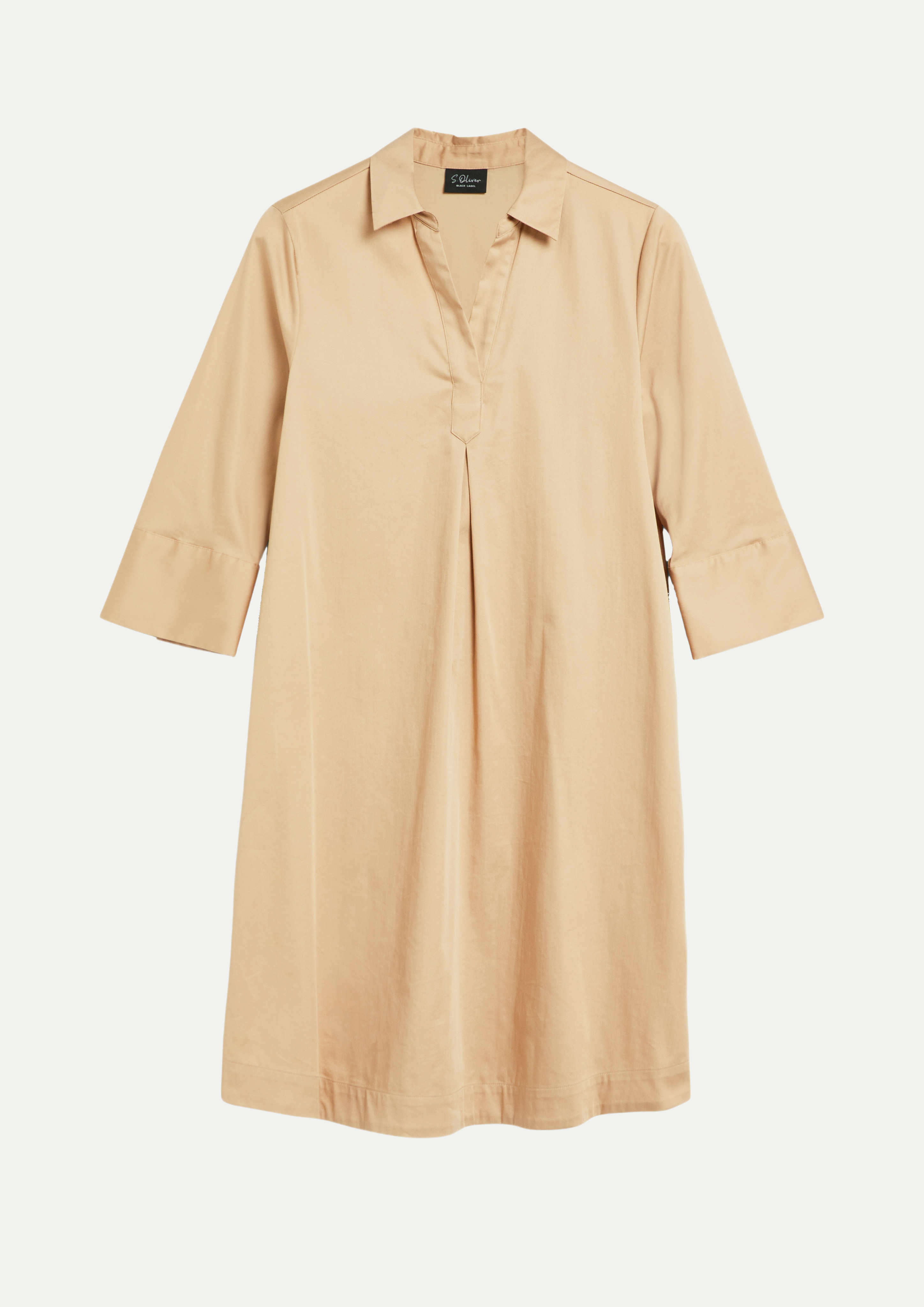 BLACK LABEL Hemdblusenkleid aus Popeline Beige 40