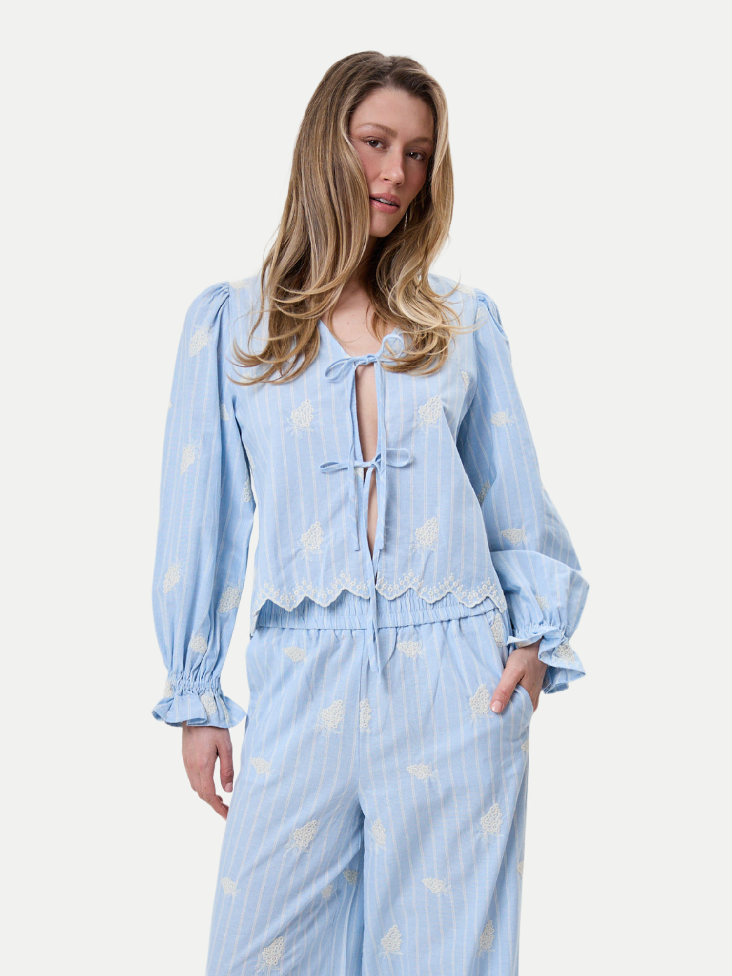 OH APRIL Bluse Ninon Blau M