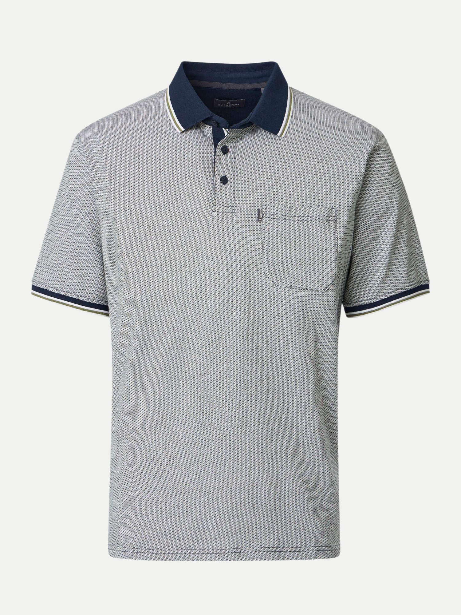 Casamoda Basic Poloshirt Grau M