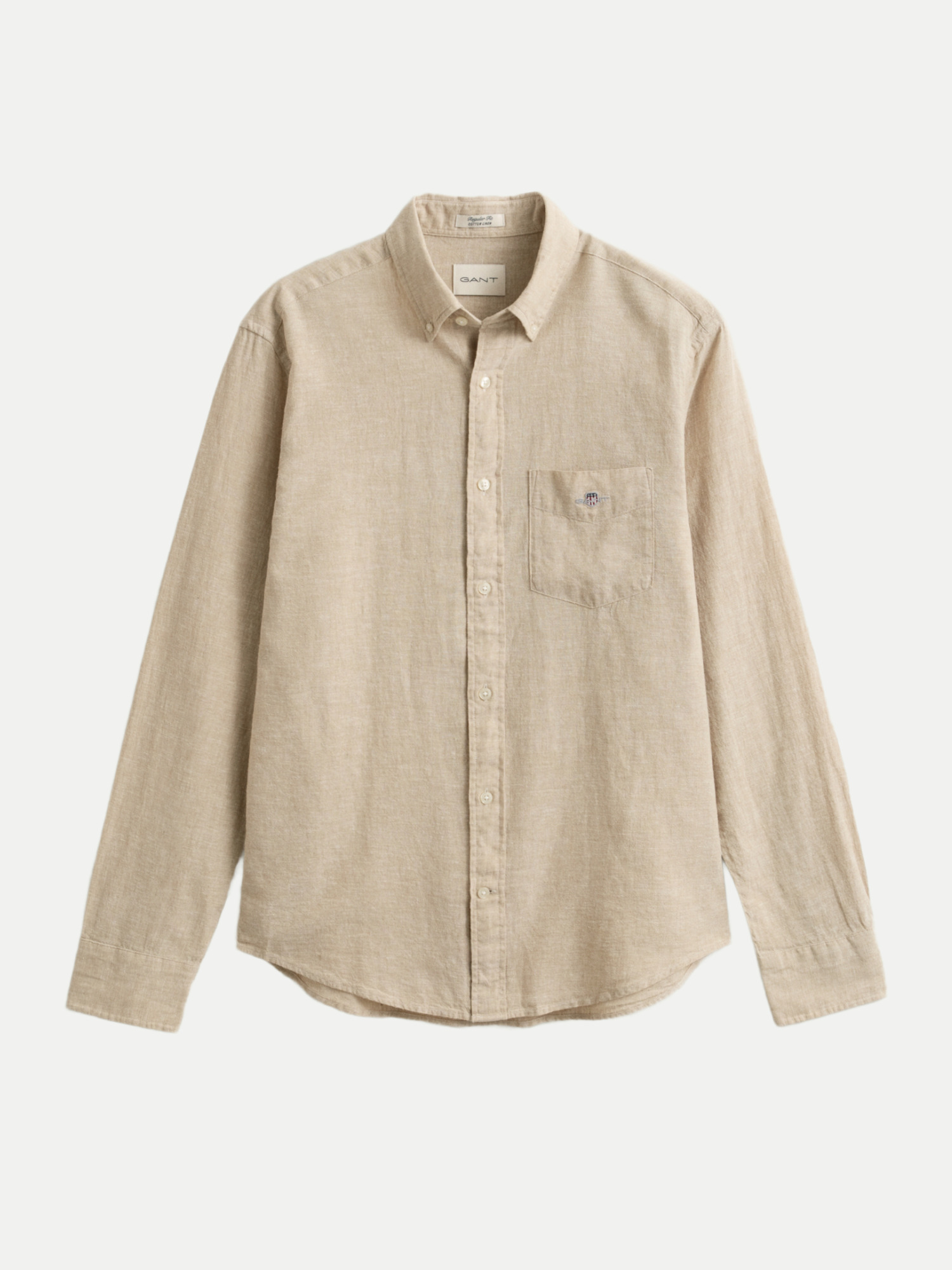 Gant Leinenhemd Regular-Fit Beige S