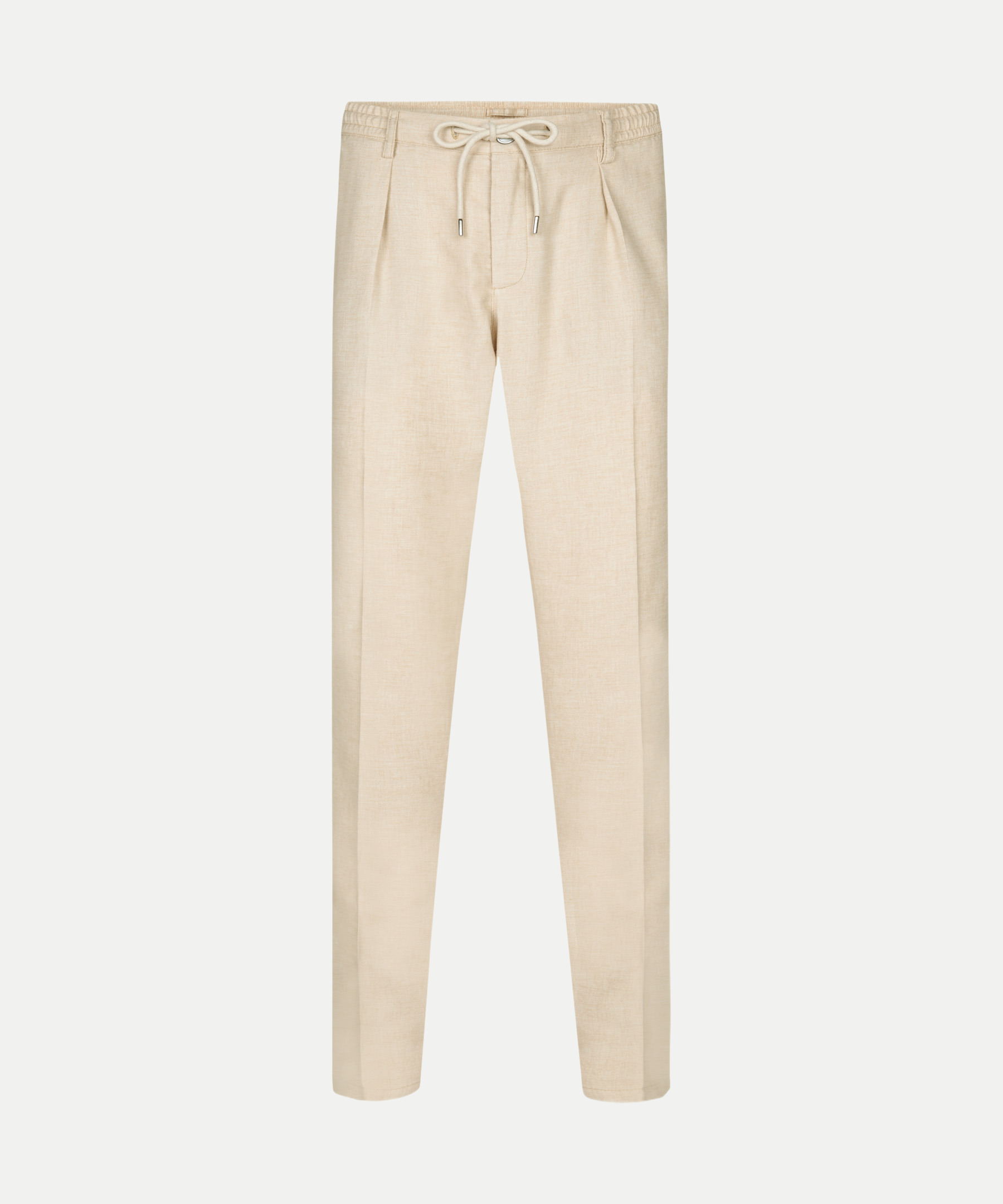 Hose aus Leinen- Mix Beige 48