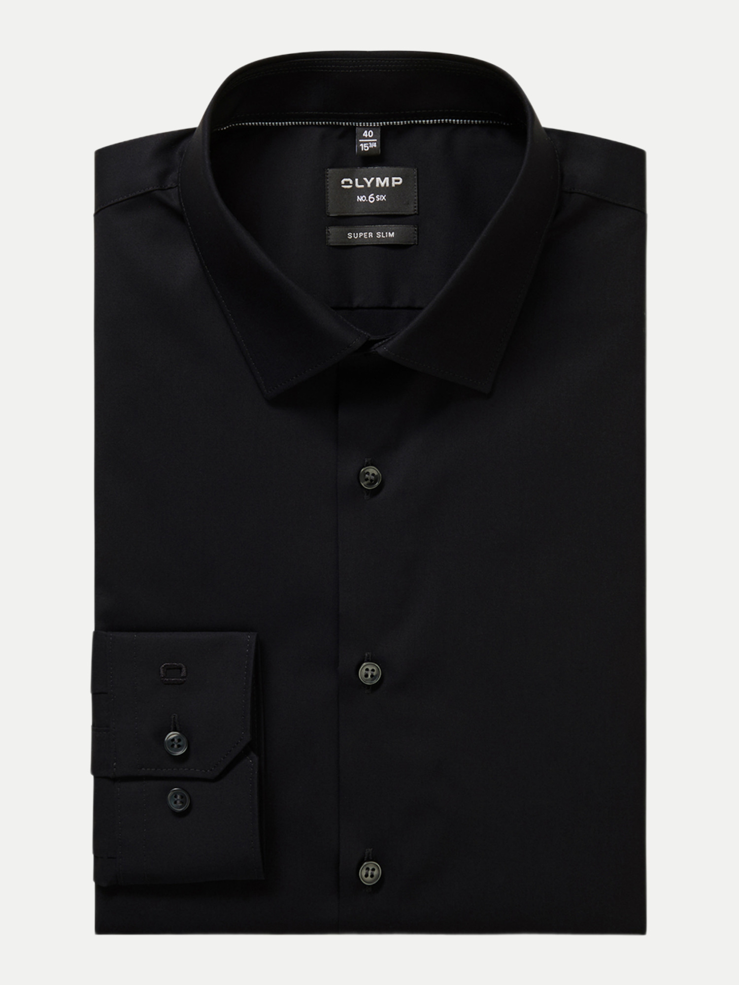 Olymp Slim-Fit Hemd Schwarz 42